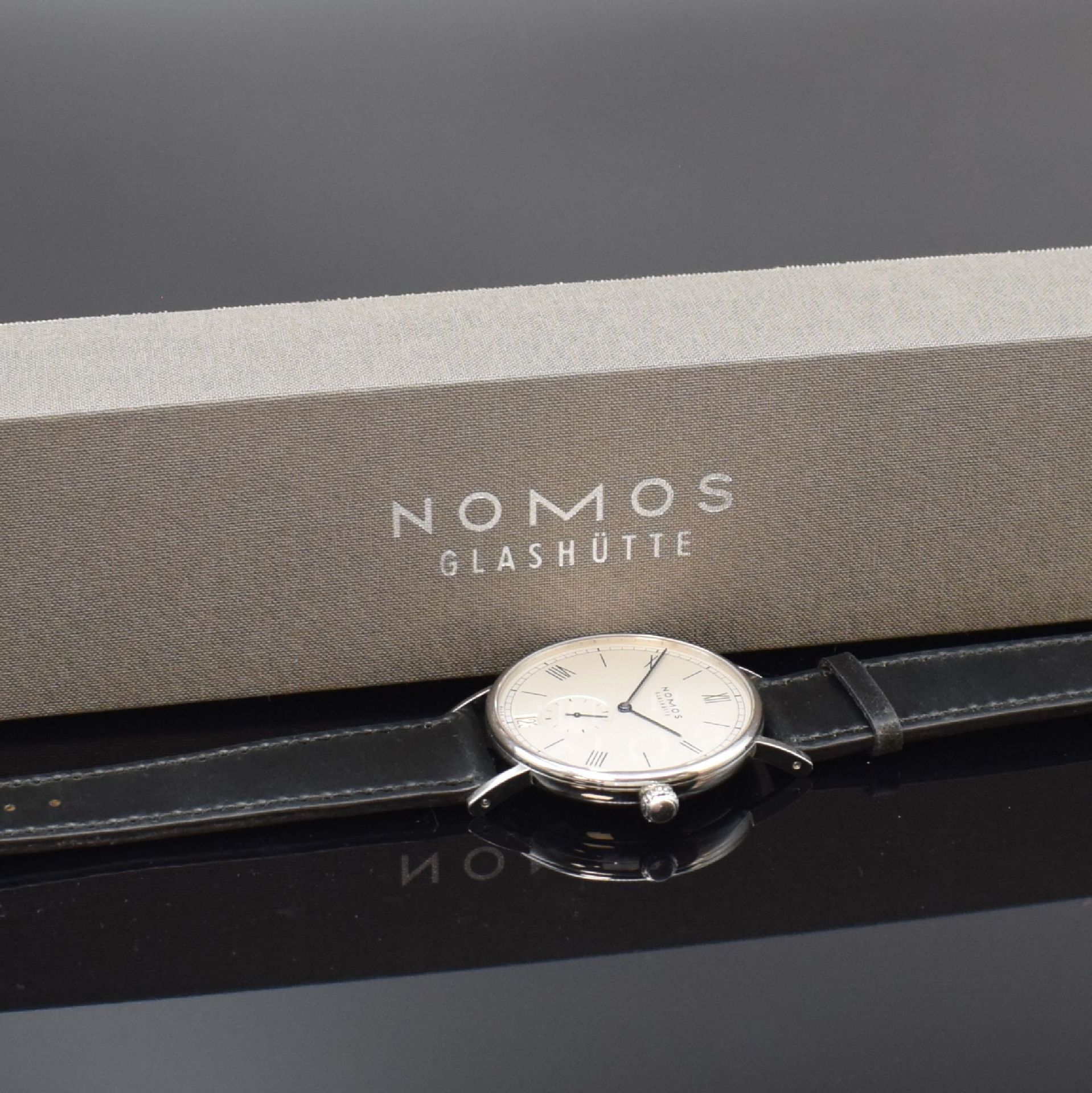 NOMOS Glashütte Herrenarmbanduhr Modell Ludwig, - Image 7 of 7