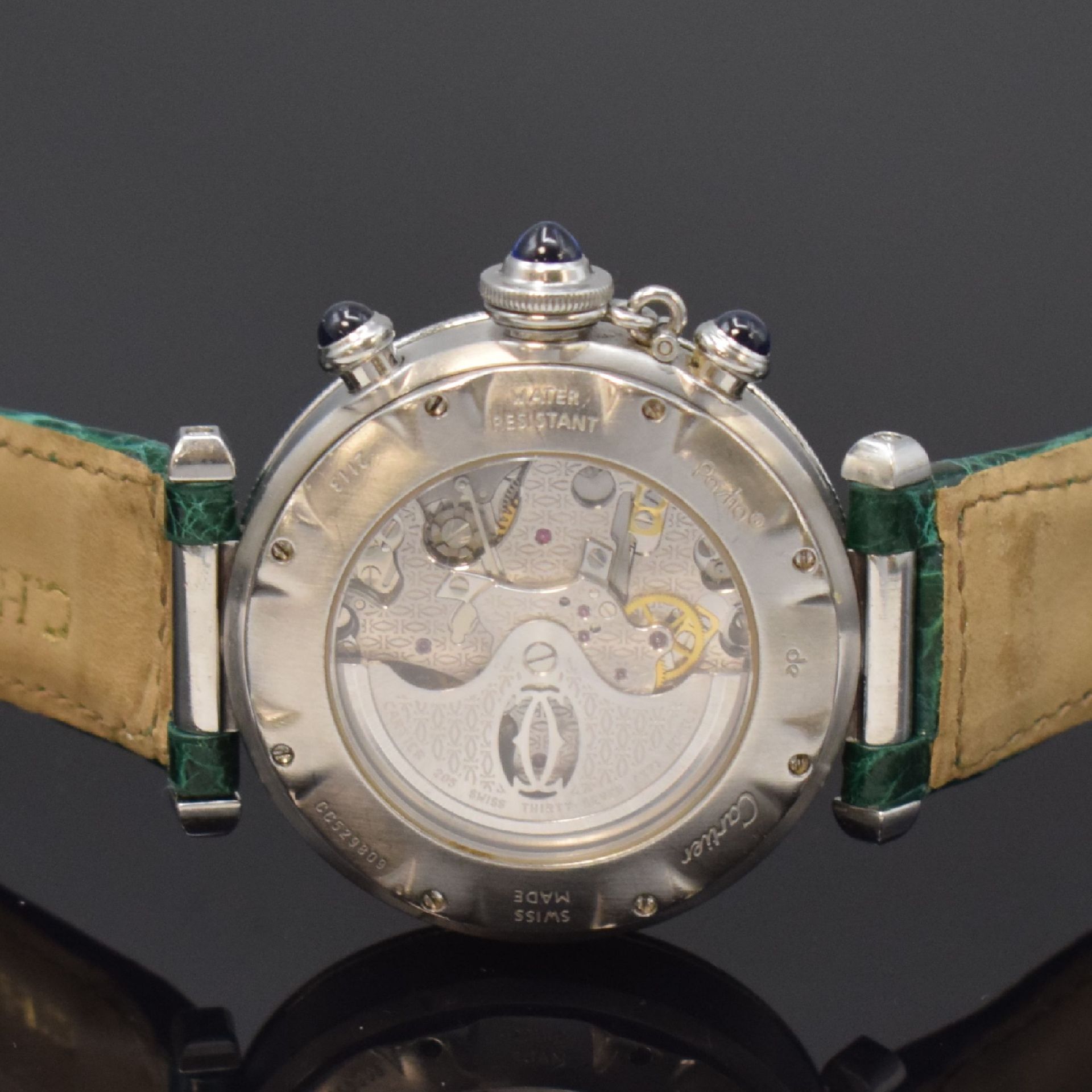 CARTIER Armbandchronograph Pasha, Schweiz um 2000, - Image 4 of 5