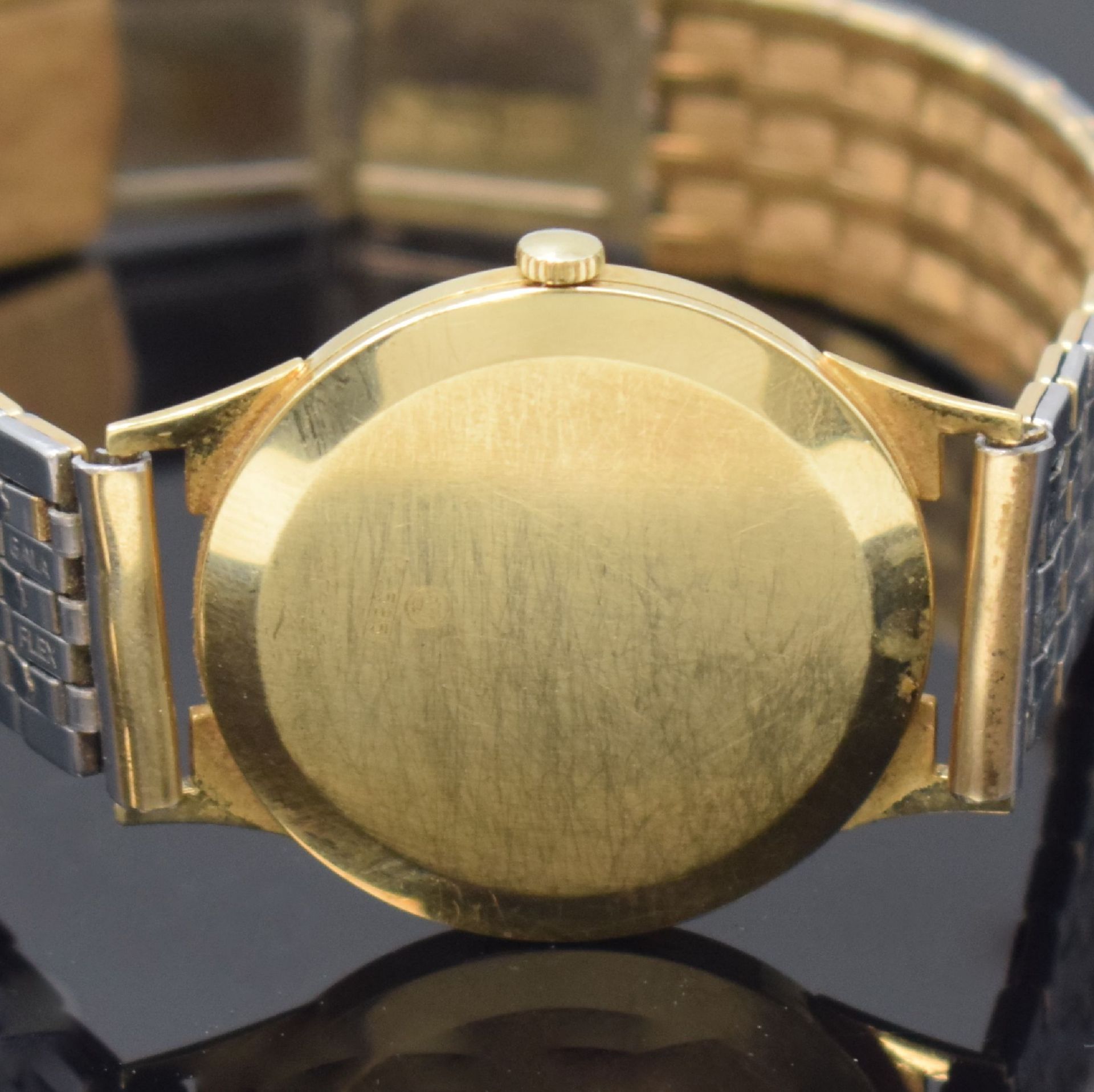PRIOSA Extra Armbanduhr in GG 585/000, Schweiz um 1960, - Bild 4 aus 4