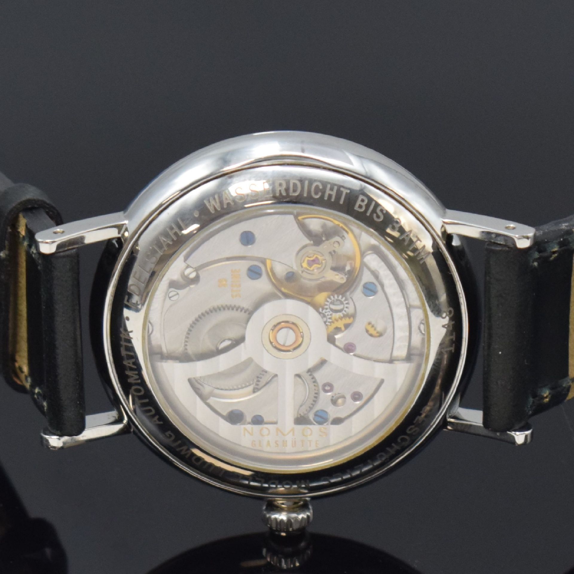 NOMOS Glashütte Herrenarmbanduhr Modell Ludwig, - Image 6 of 7