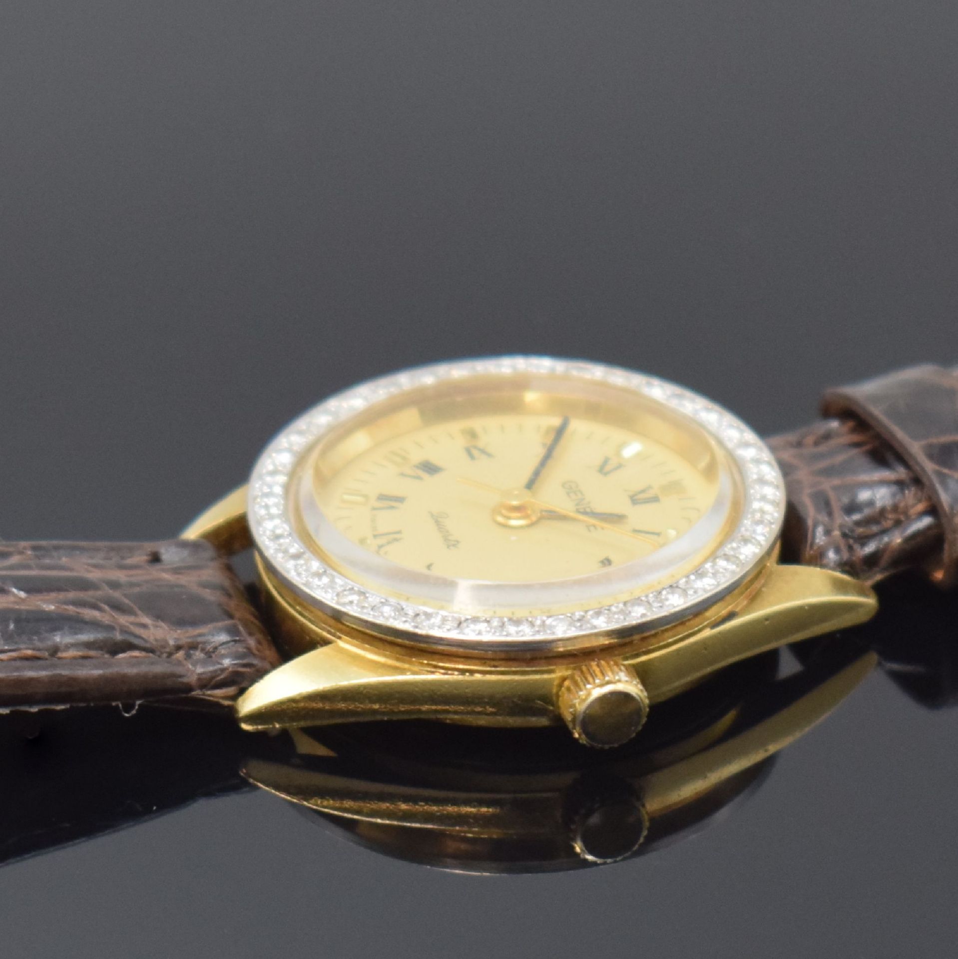 GENEVE Damenarmbanduhr in GG/WG 750/000 mit - Image 3 of 4