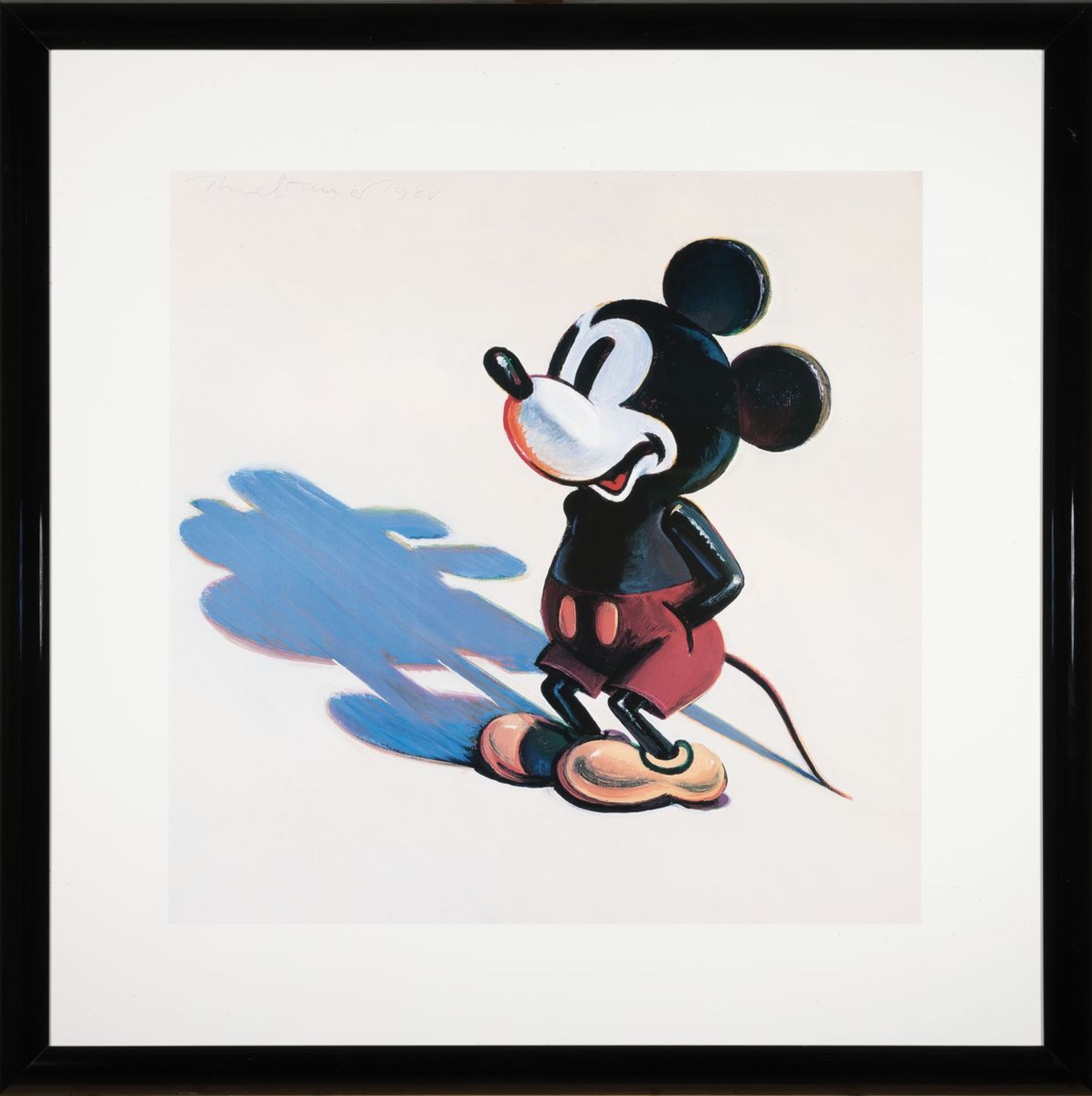 Wayne Thiebaud, 1920-2021, Mickey Mouse, Farboffset, ca. - Bild 2 aus 2