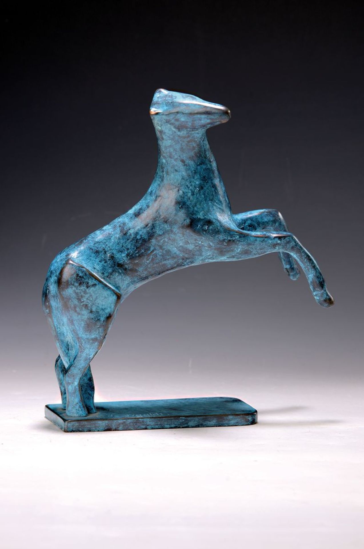 Emma de Sigaldi, 1910-2010, 'Cheval bleu', Bronze, von - Bild 2 aus 2