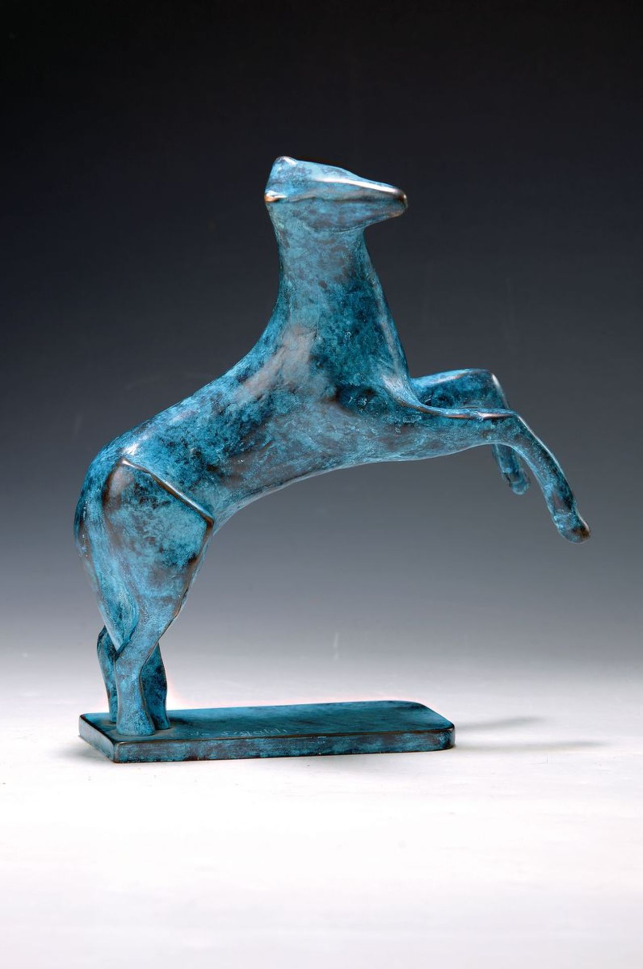 Emma de Sigaldi, 1910-2010, 'Cheval bleu', Bronze, von
