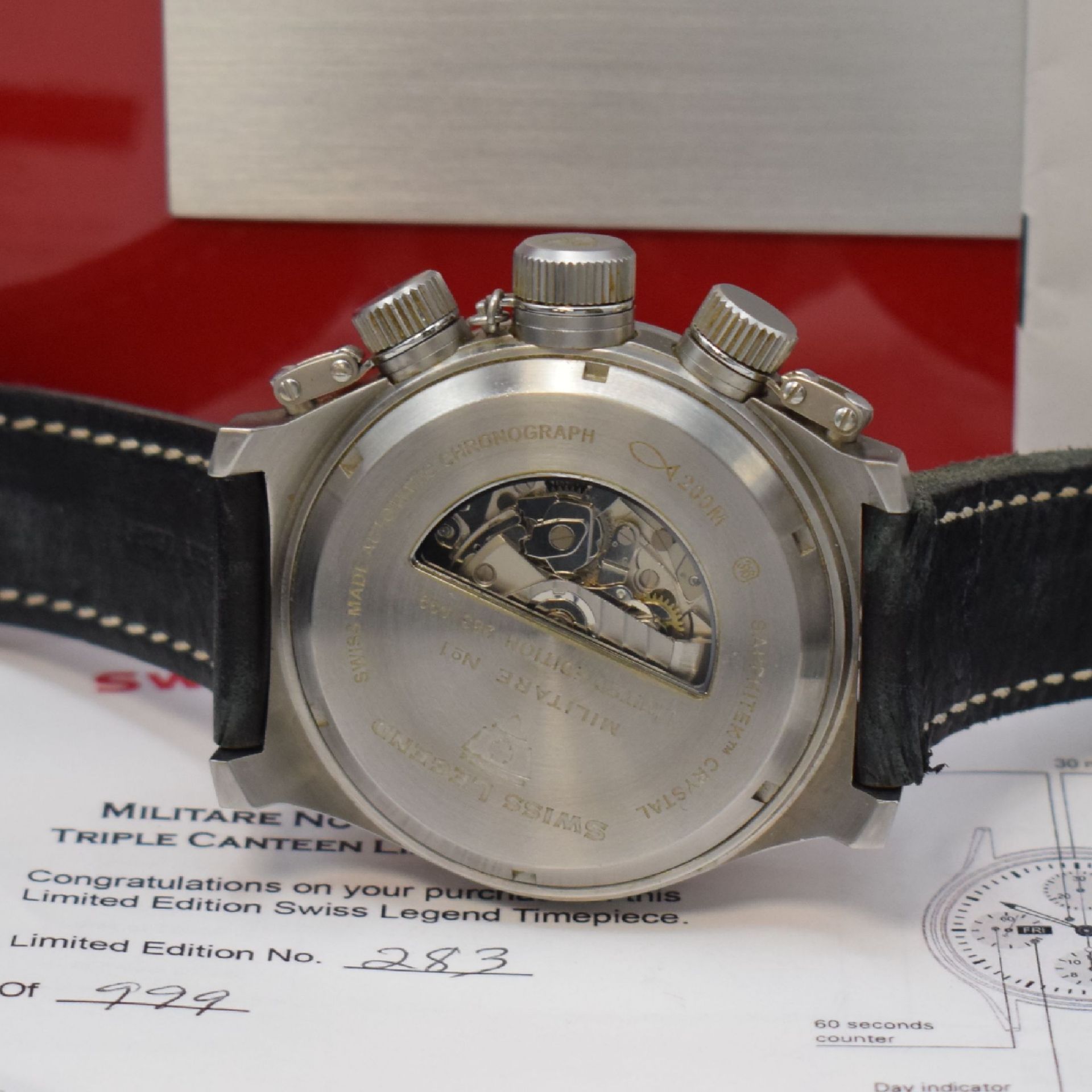 SWISS LEGEND auf 999 Stück limitierter Armbandchronograph - Bild 4 aus 5