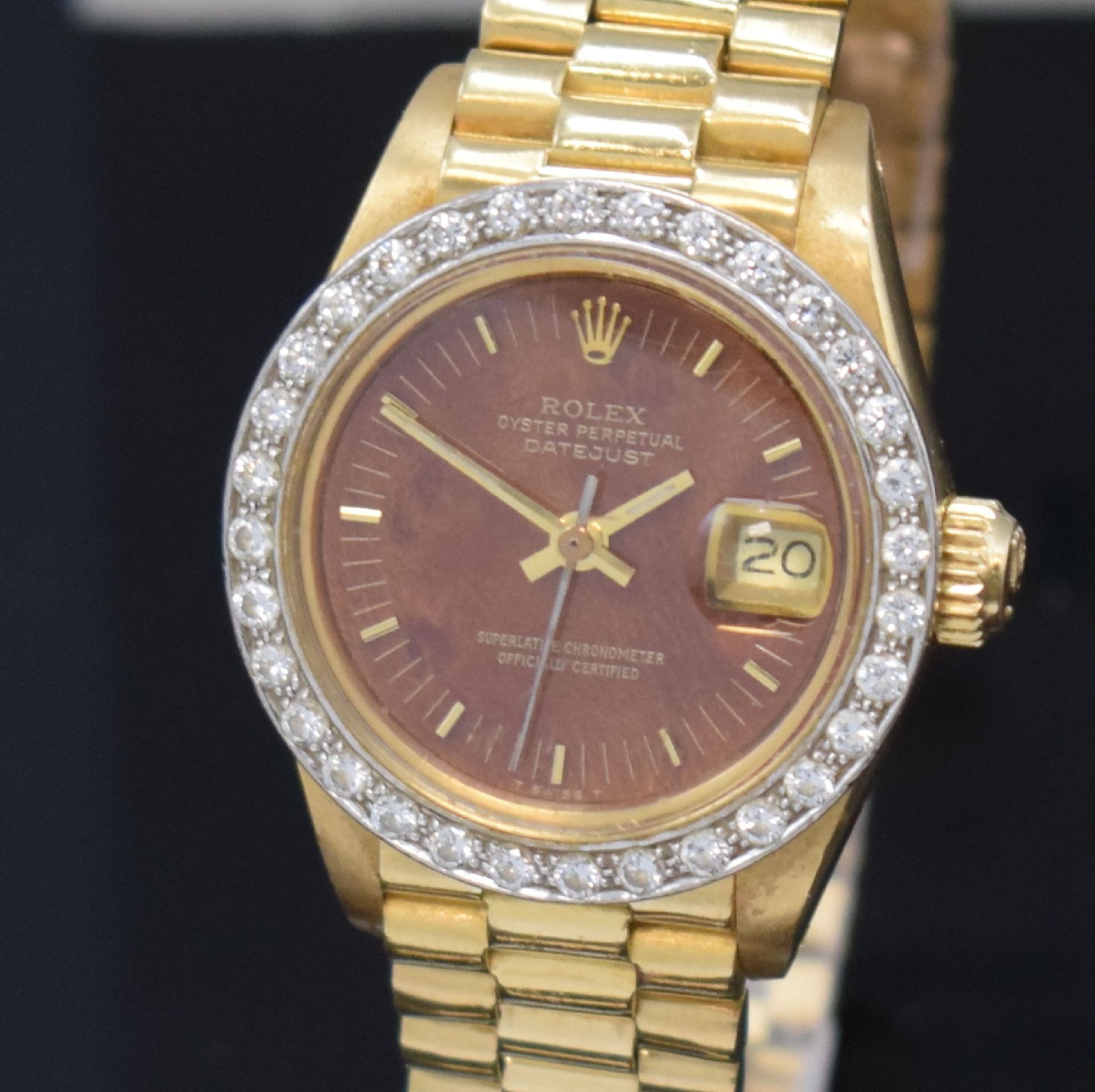 ROLEX Oyster Perpetual Datejust Damenarmbanduhr in GG - Image 2 of 5