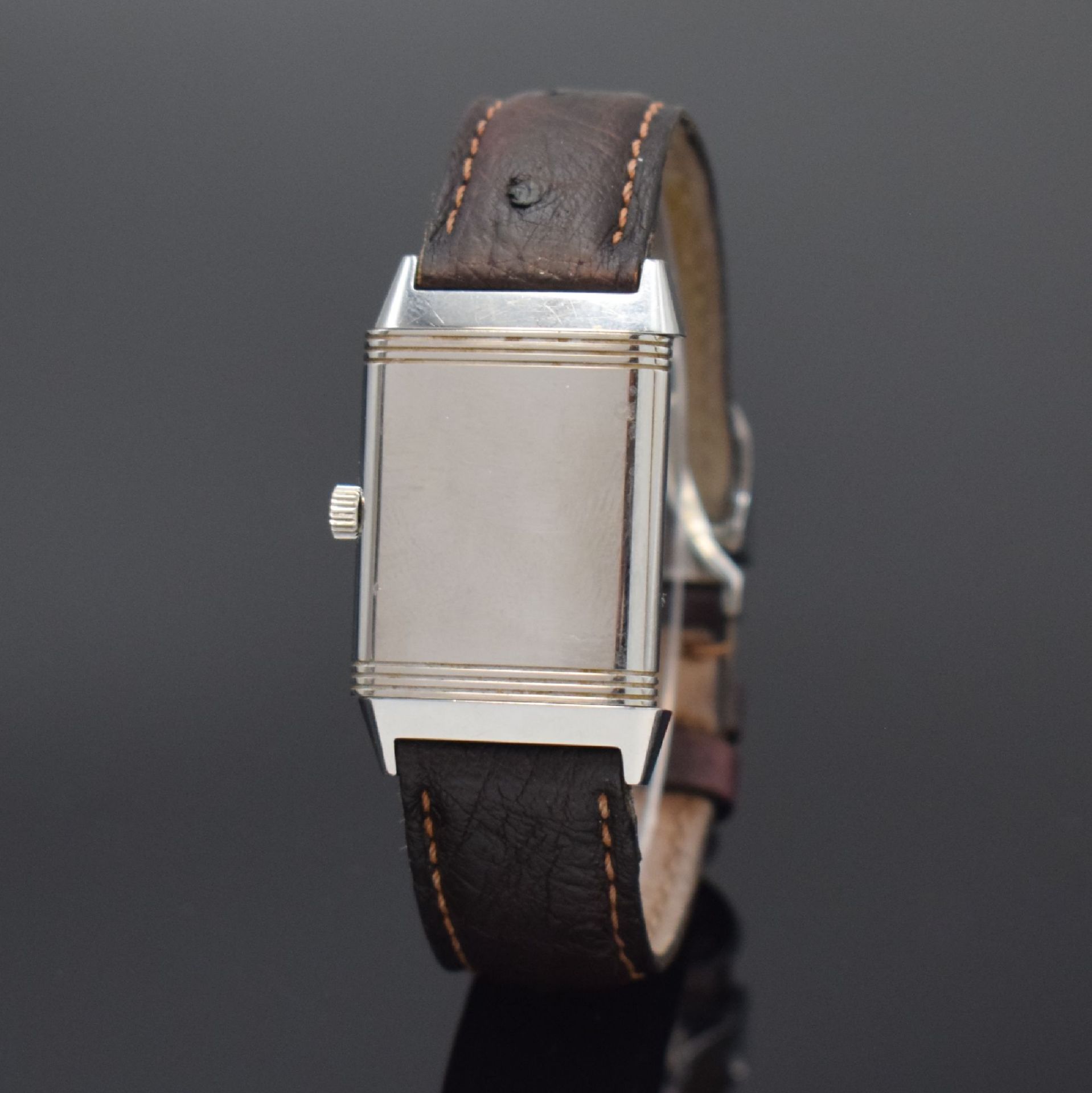 Jaeger-LeCoultre Reverso Classic Armbanduhr in Stahl - Bild 4 aus 7