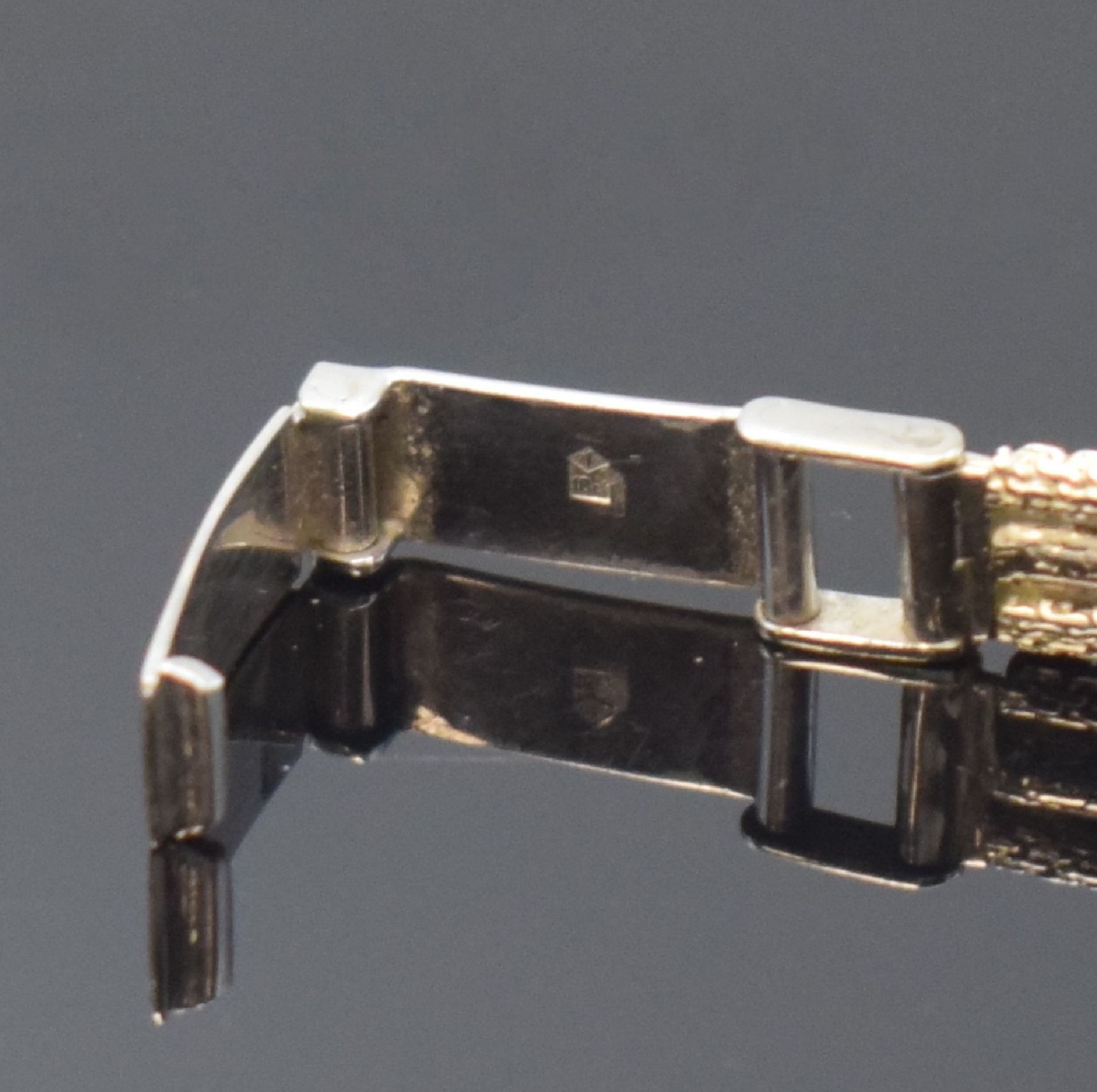 AWill diamantbesetzte Damenarmbanduhr in WG 750/000, - Bild 4 aus 5