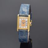 CARTIER Paris Damenarmbanduhr Tank Vermeil Referenz