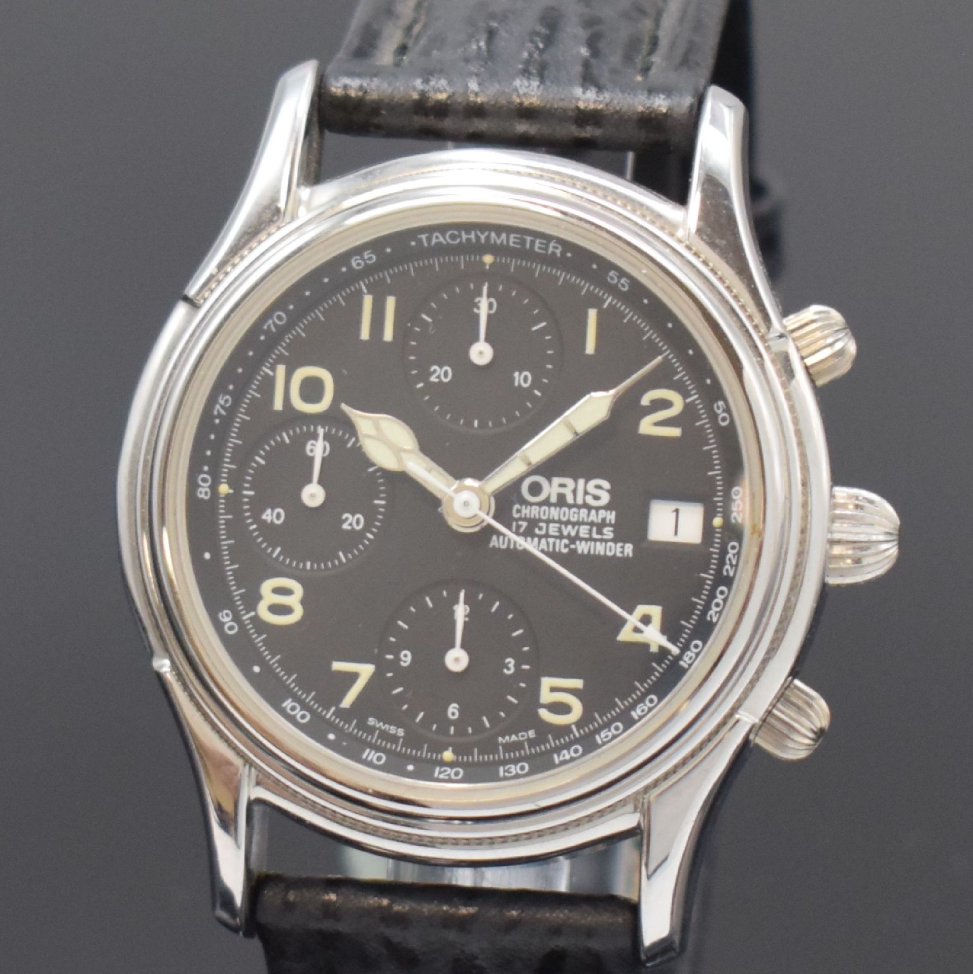 ORIS Armbandchronograph in Stahl Referenz 7415,, Schweiz - Bild 2 aus 6