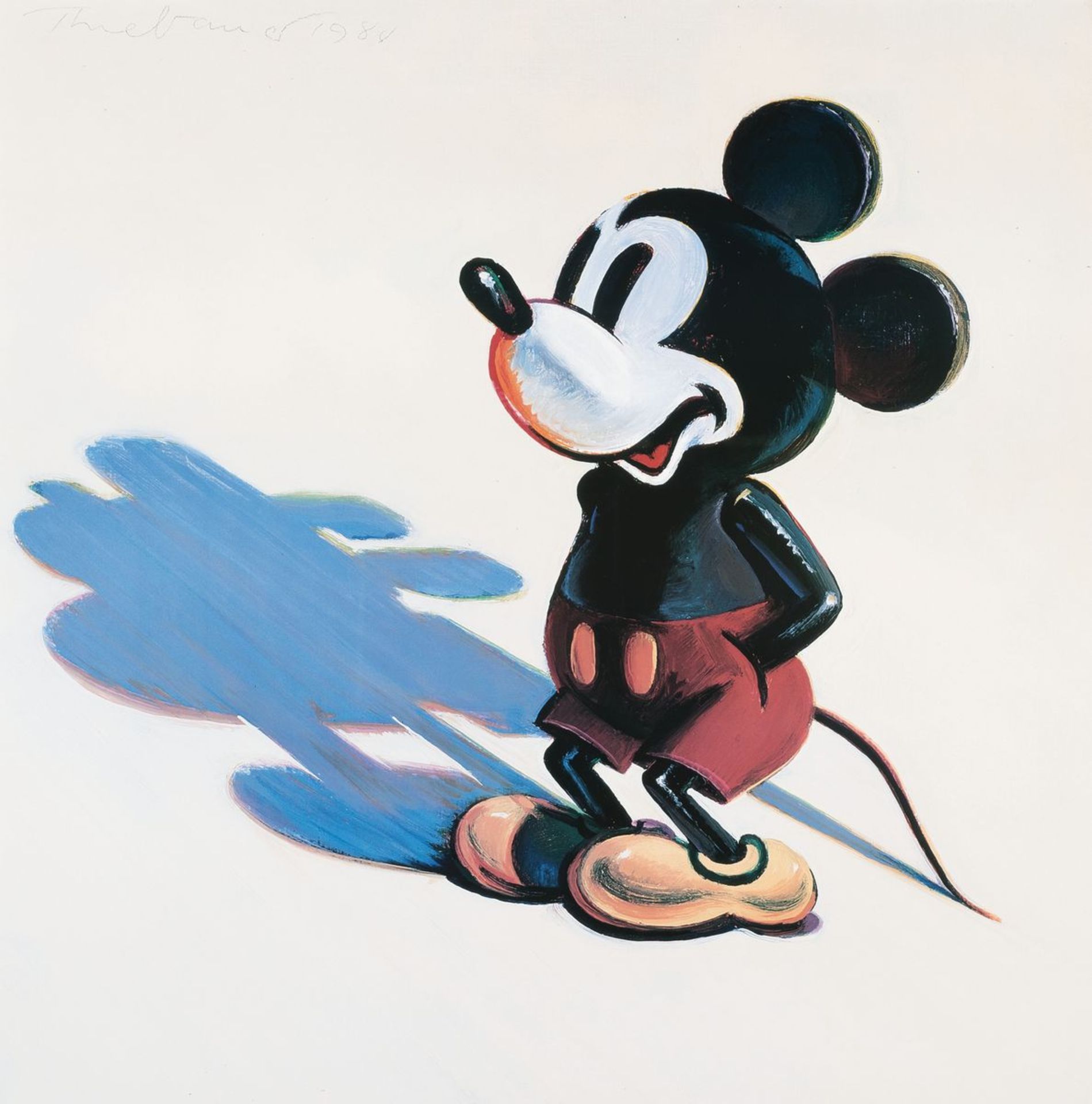 Wayne Thiebaud, 1920-2021, Mickey Mouse, Farboffset, ca.