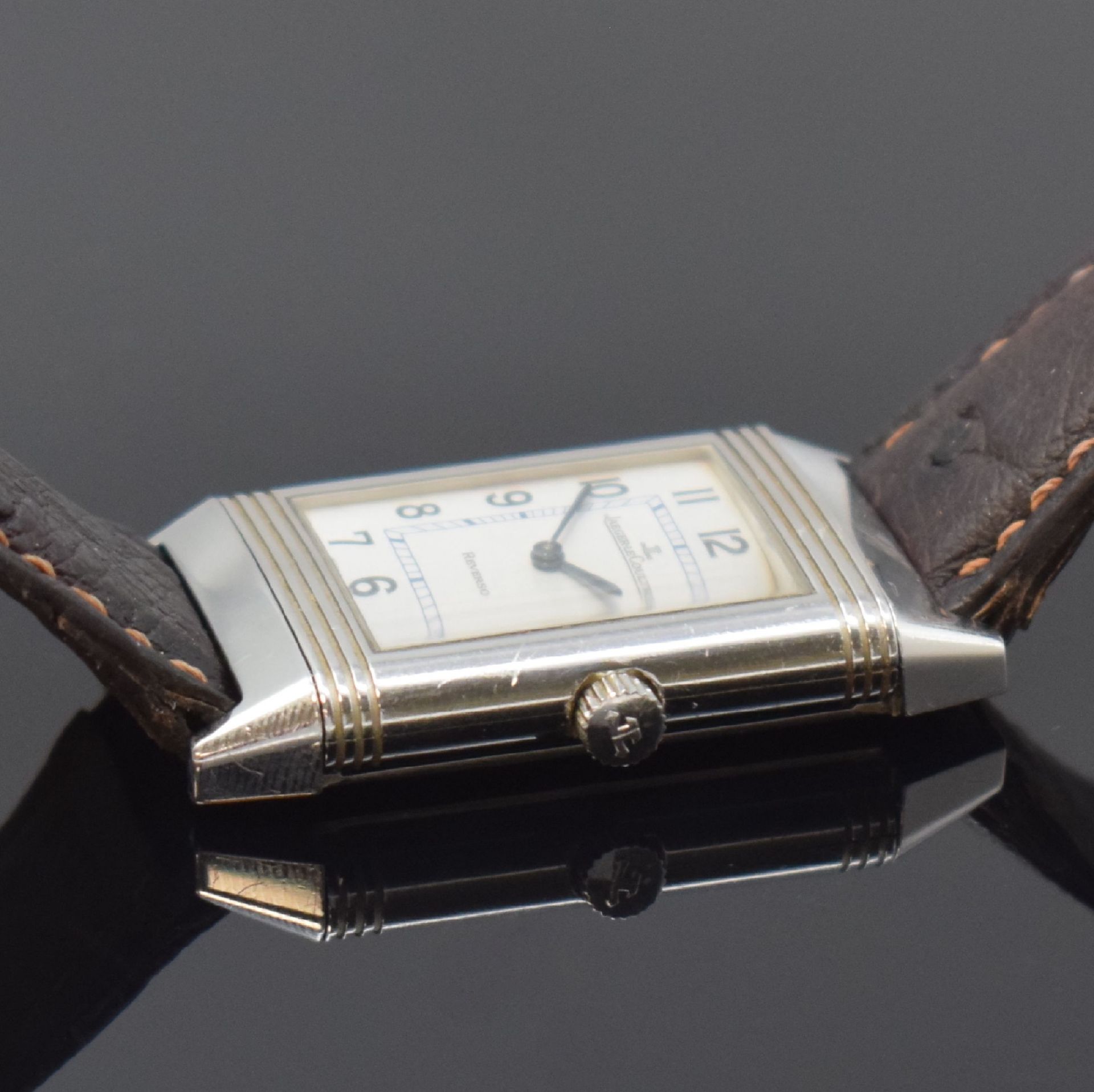 Jaeger-LeCoultre Reverso Classic Armbanduhr in Stahl - Image 6 of 7