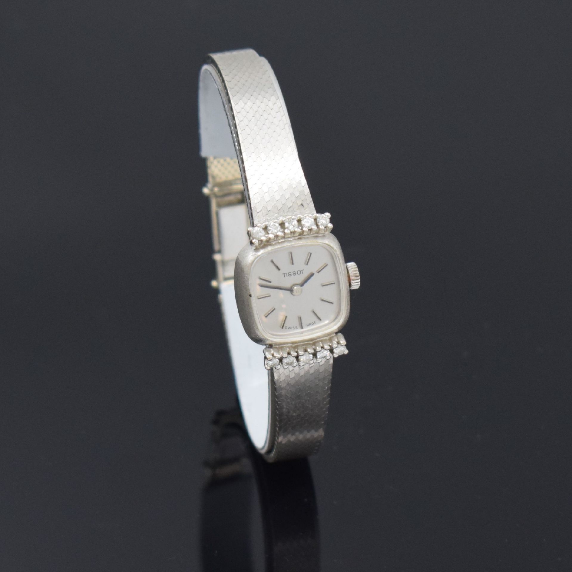 TISSOT Damenarmbanduhr in WG 585/000, Handaufzug, Schweiz - Bild 3 aus 7