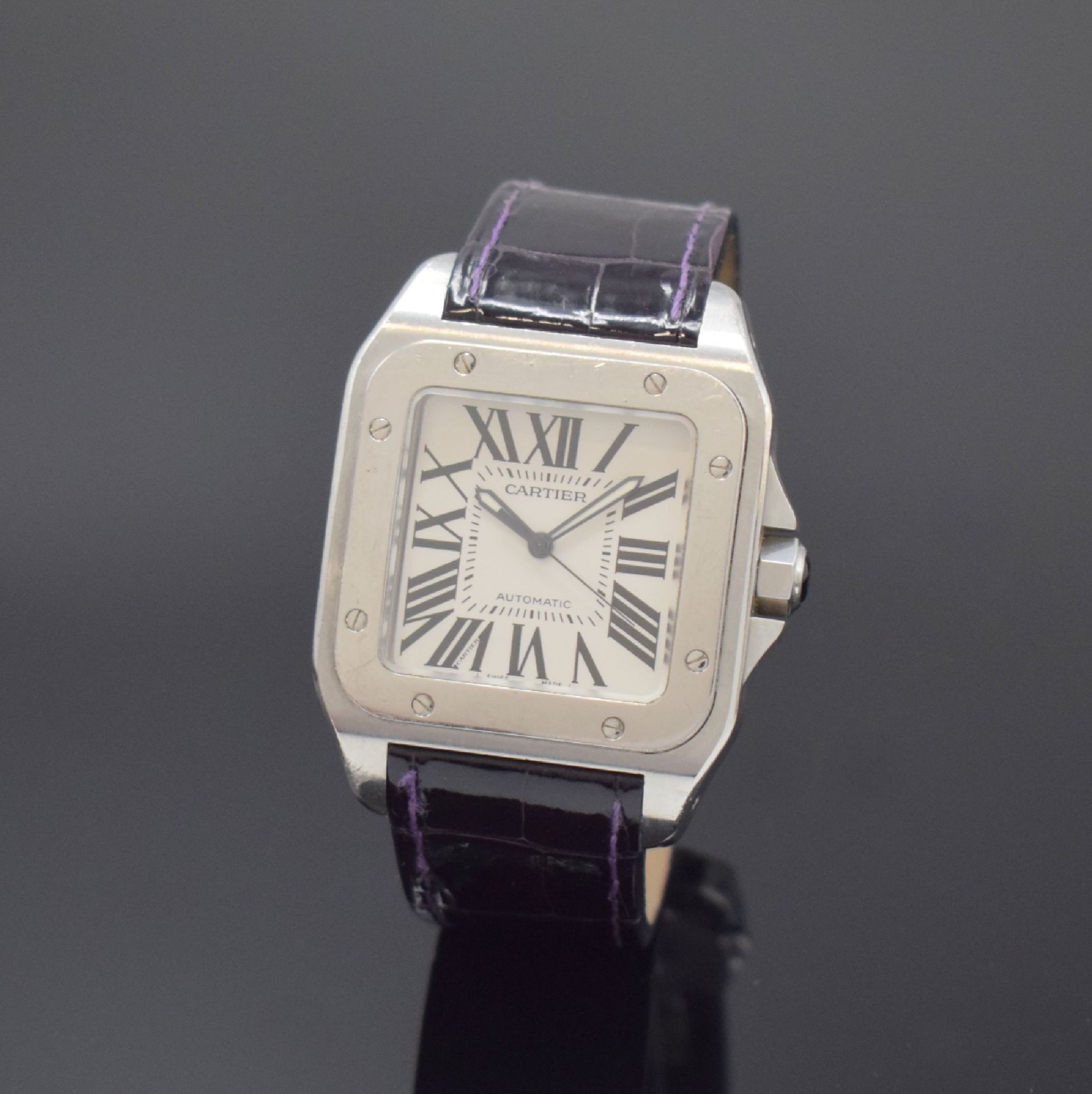 CARTIER Armbanduhr Santos 100 Referenz 2656, Automatik,