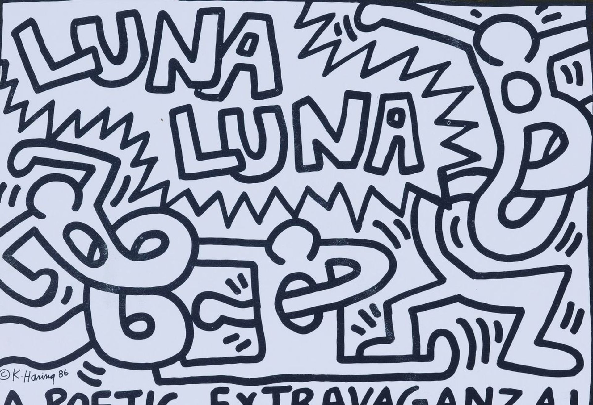 Keith Haring, 1958-1990, 'Luna Luna Karussel, von 1986,