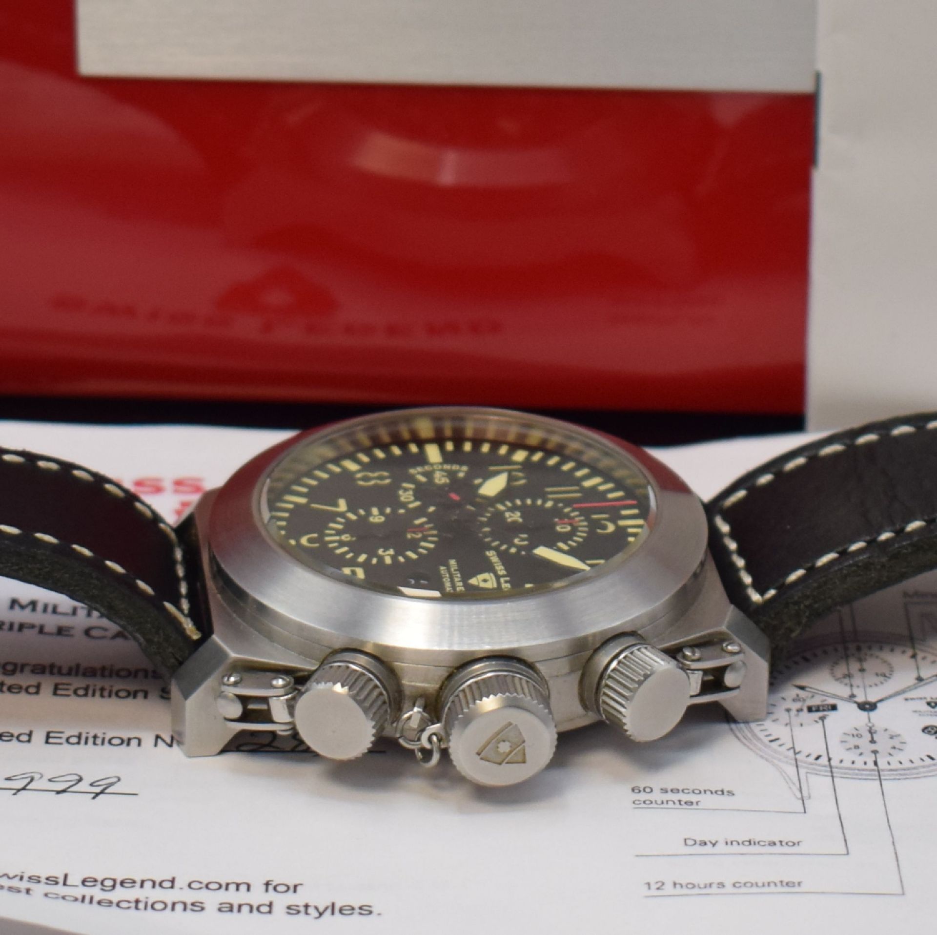 SWISS LEGEND auf 999 Stück limitierter Armbandchronograph - Image 3 of 5
