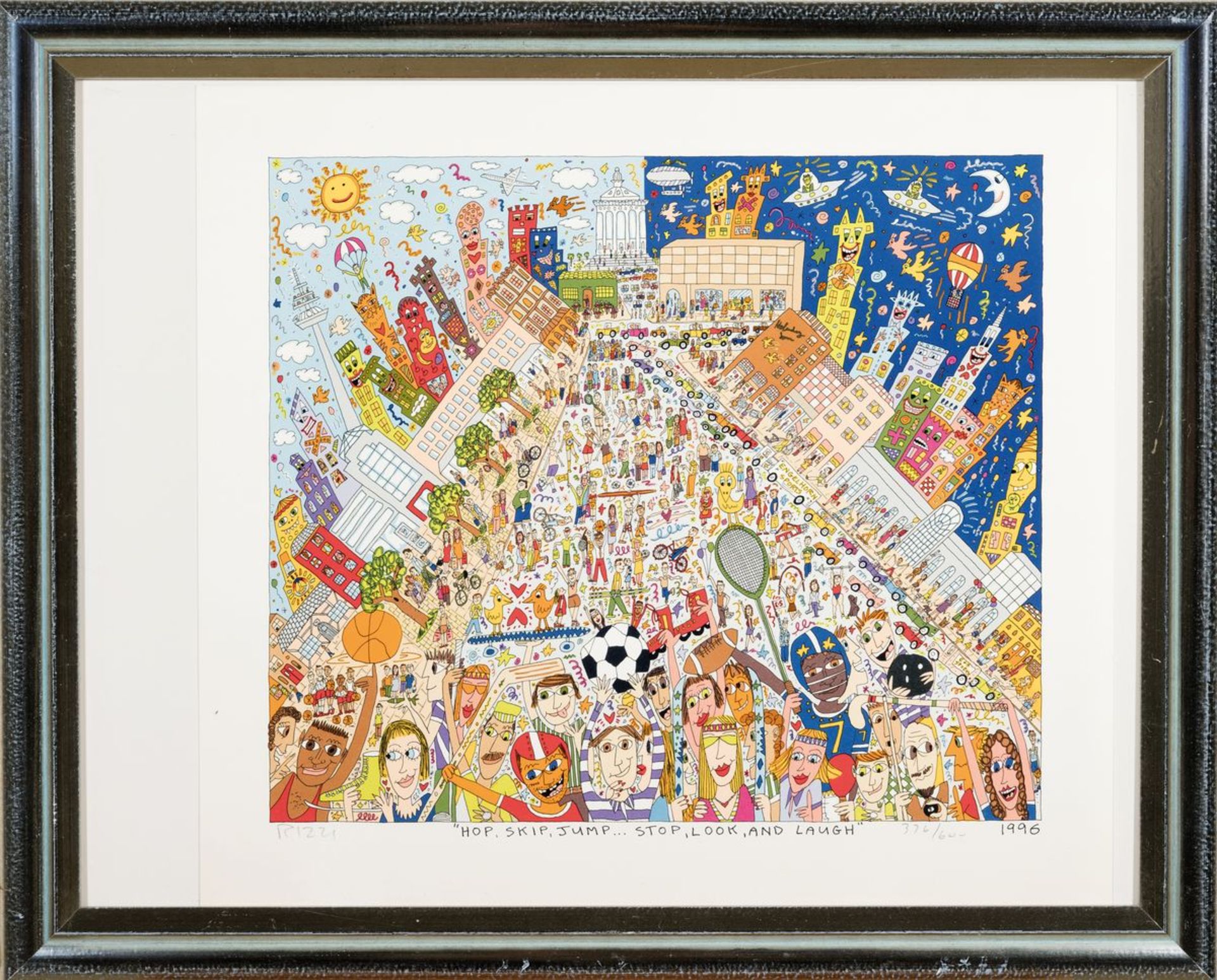 James Rizzi, 1950-2011, Hop, Skip, Jump... Stop, Look and - Image 3 of 3