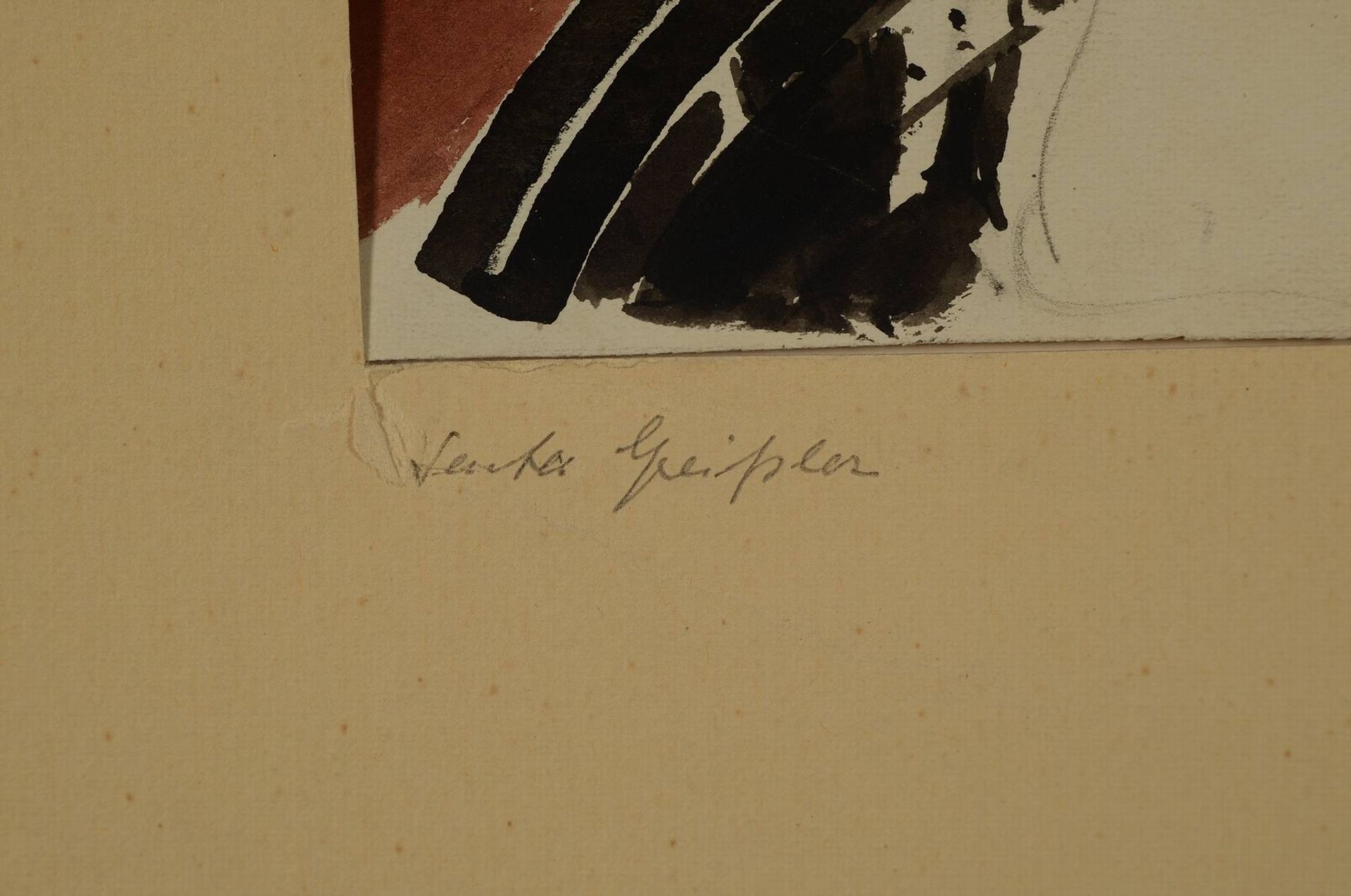 Senta Geissler, 1902 Heidelberg - 2000, sechs Aquarelle, - Image 4 of 7