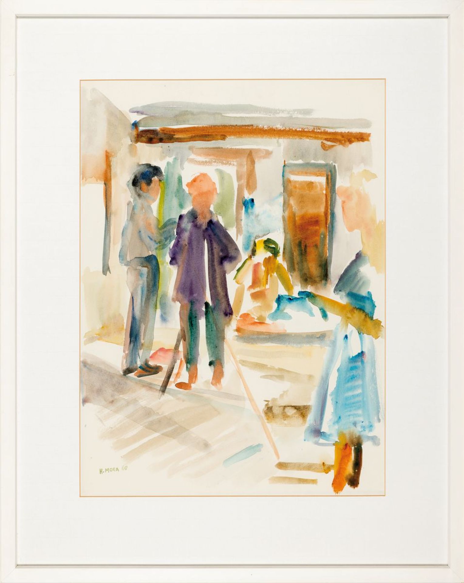 Herta Mora, 1904 Riga-1980 Stuttgart, 3 Aquarelle: - Image 6 of 6