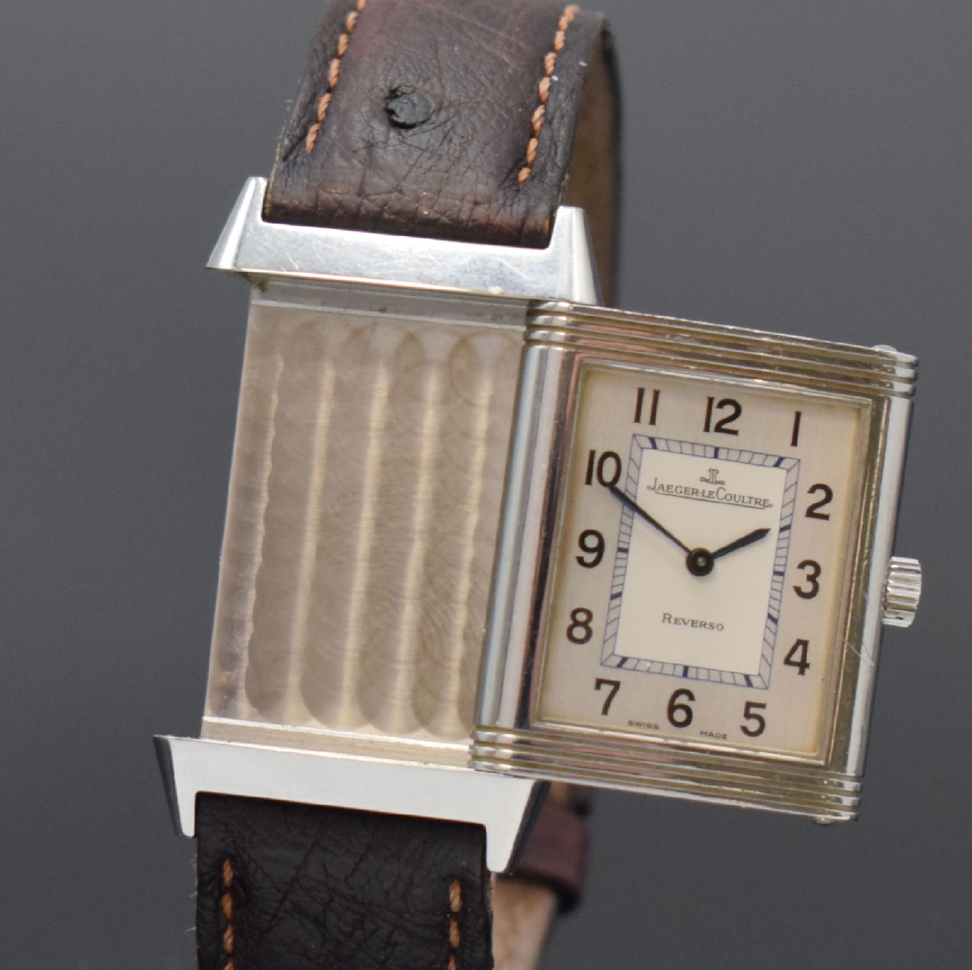 Jaeger-LeCoultre Reverso Classic Armbanduhr in Stahl - Image 3 of 7