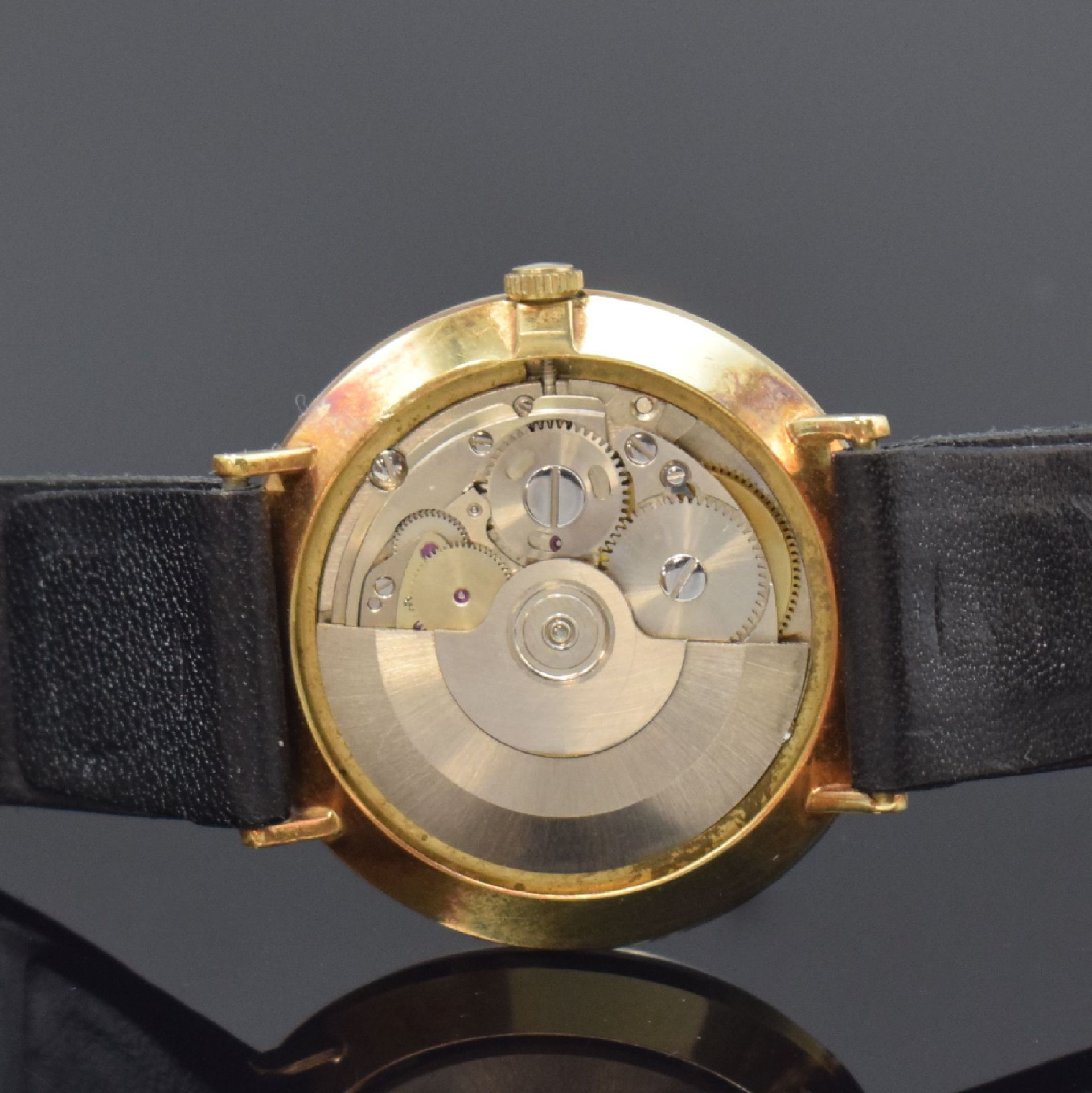 PROVITA Herrenarmbanduhr in GG 585/000, Schweiz 1960er - Bild 5 aus 6