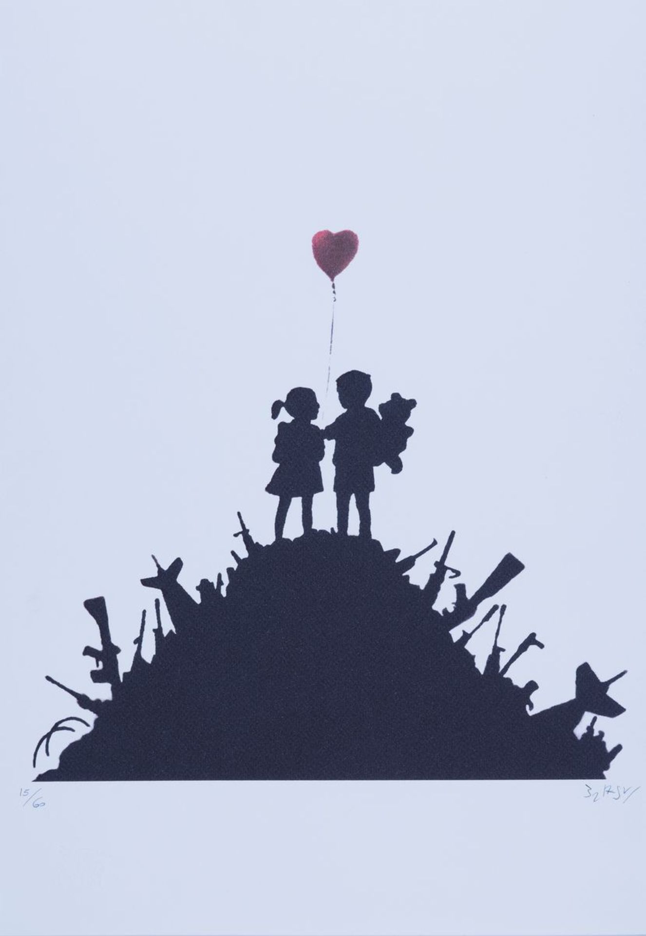 nach Banksy, Kids on Guns, sign., num. - Image 2 of 2