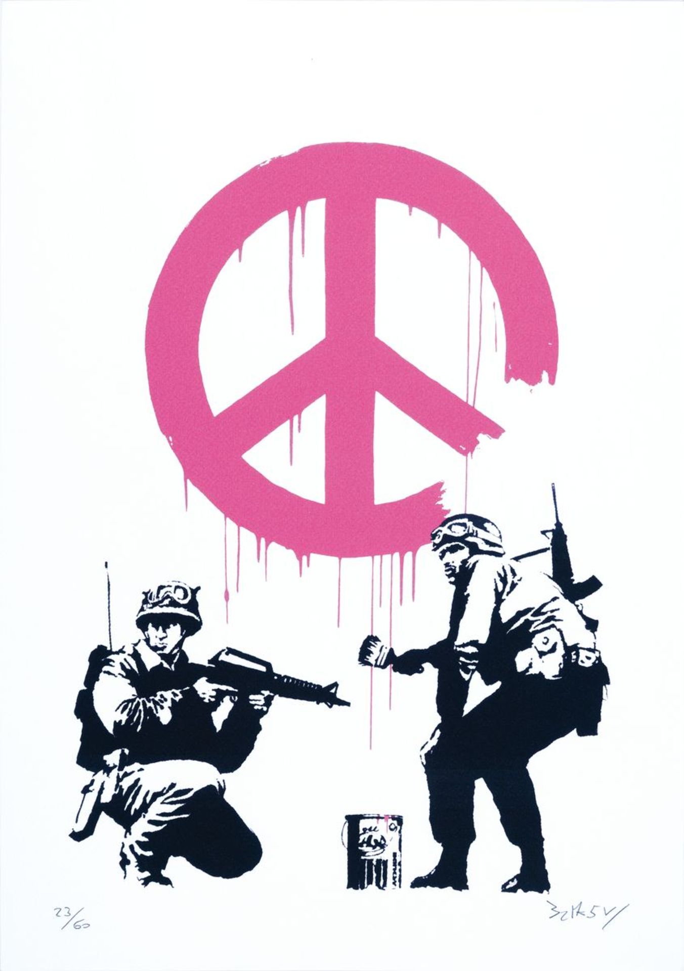 nach Banksy, CND Soldiers, Campaign for NuclDisarmament,