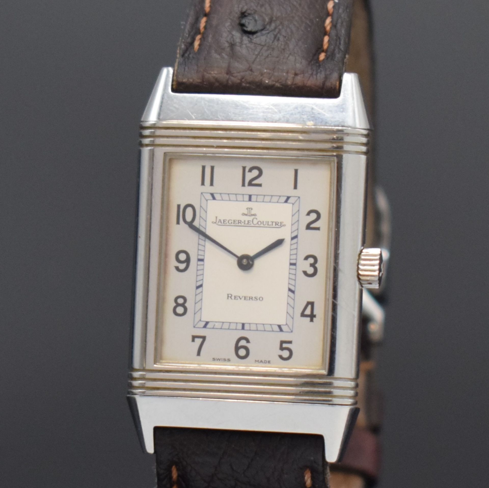 Jaeger-LeCoultre Reverso Classic Armbanduhr in Stahl - Bild 2 aus 7