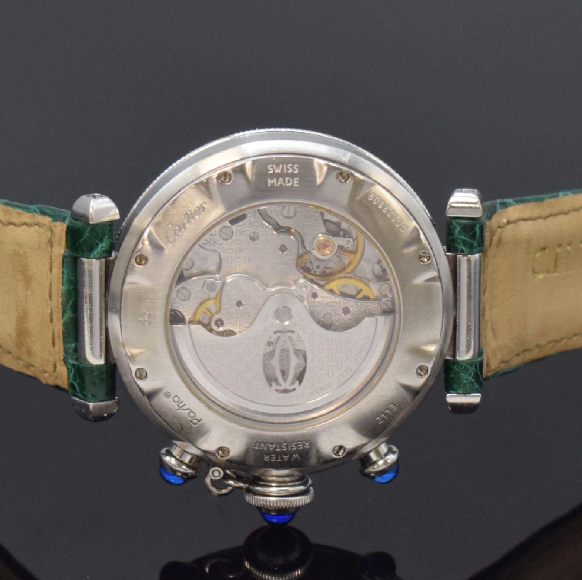 CARTIER Armbandchronograph Pasha, Schweiz um 2000, - Image 5 of 5