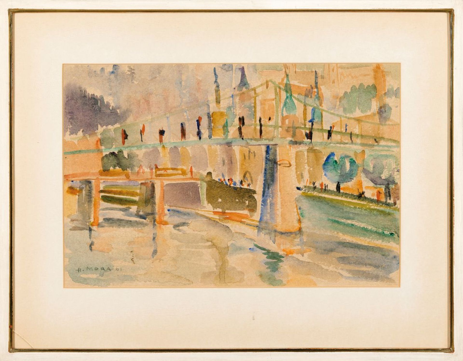 Herta Mora, 1904 Riga-1980 Stuttgart, 3 Aquarelle: Blick - Bild 10 aus 10