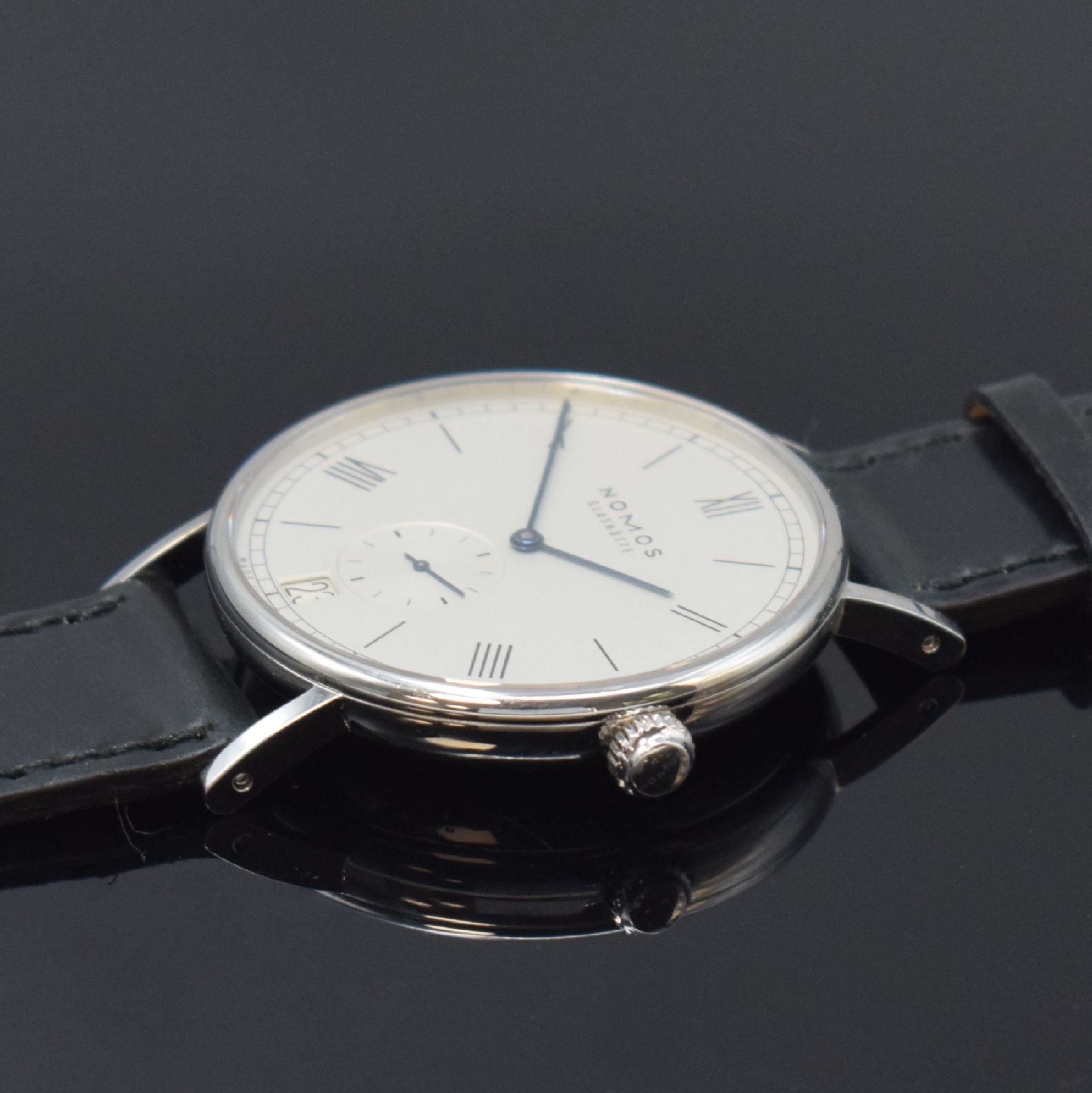 NOMOS Glashütte Herrenarmbanduhr Modell Ludwig, - Image 4 of 7