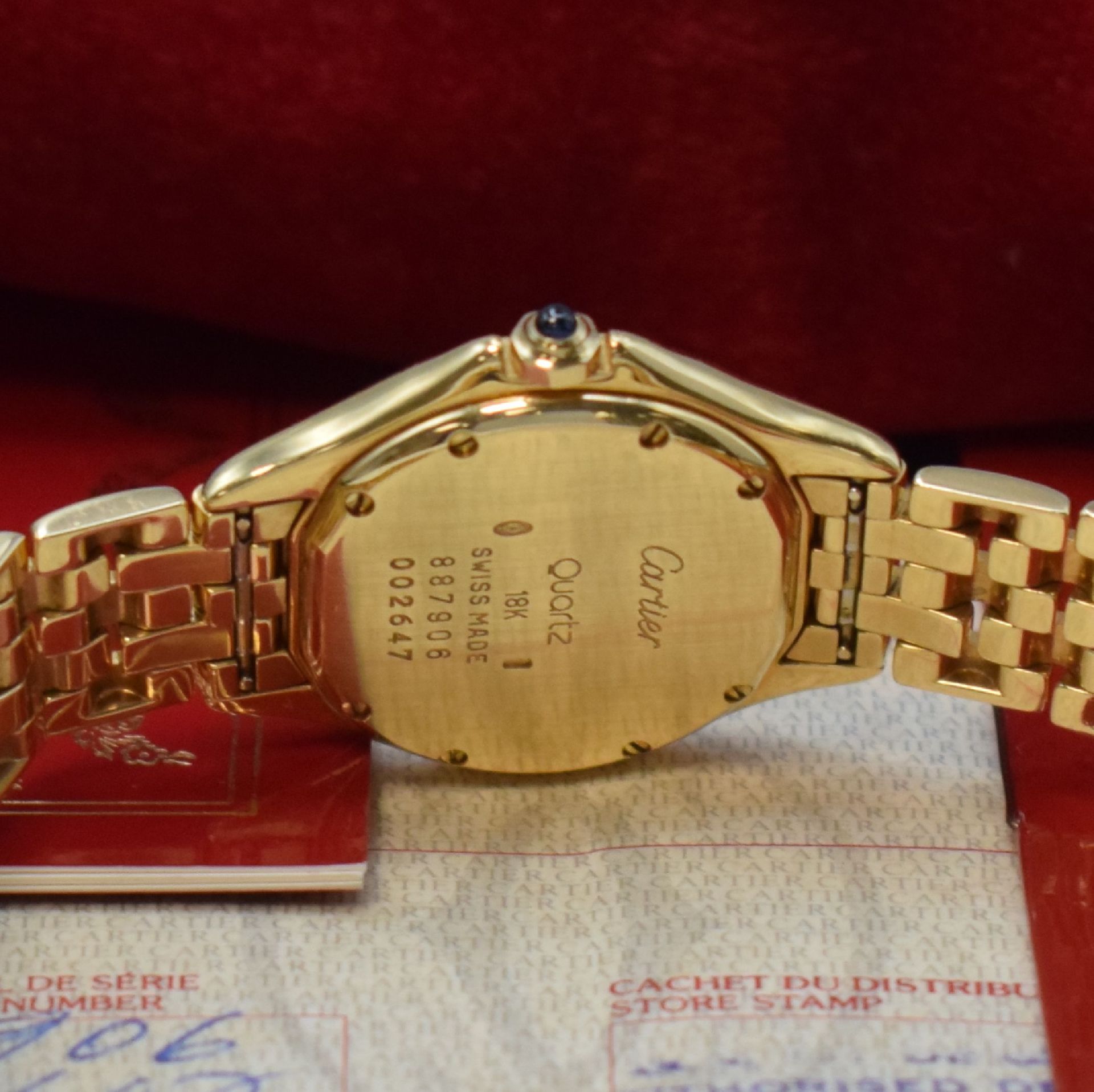 CARTIER Damenarmbanduhr Cougar in GG 750/000 Referenz - Image 5 of 5