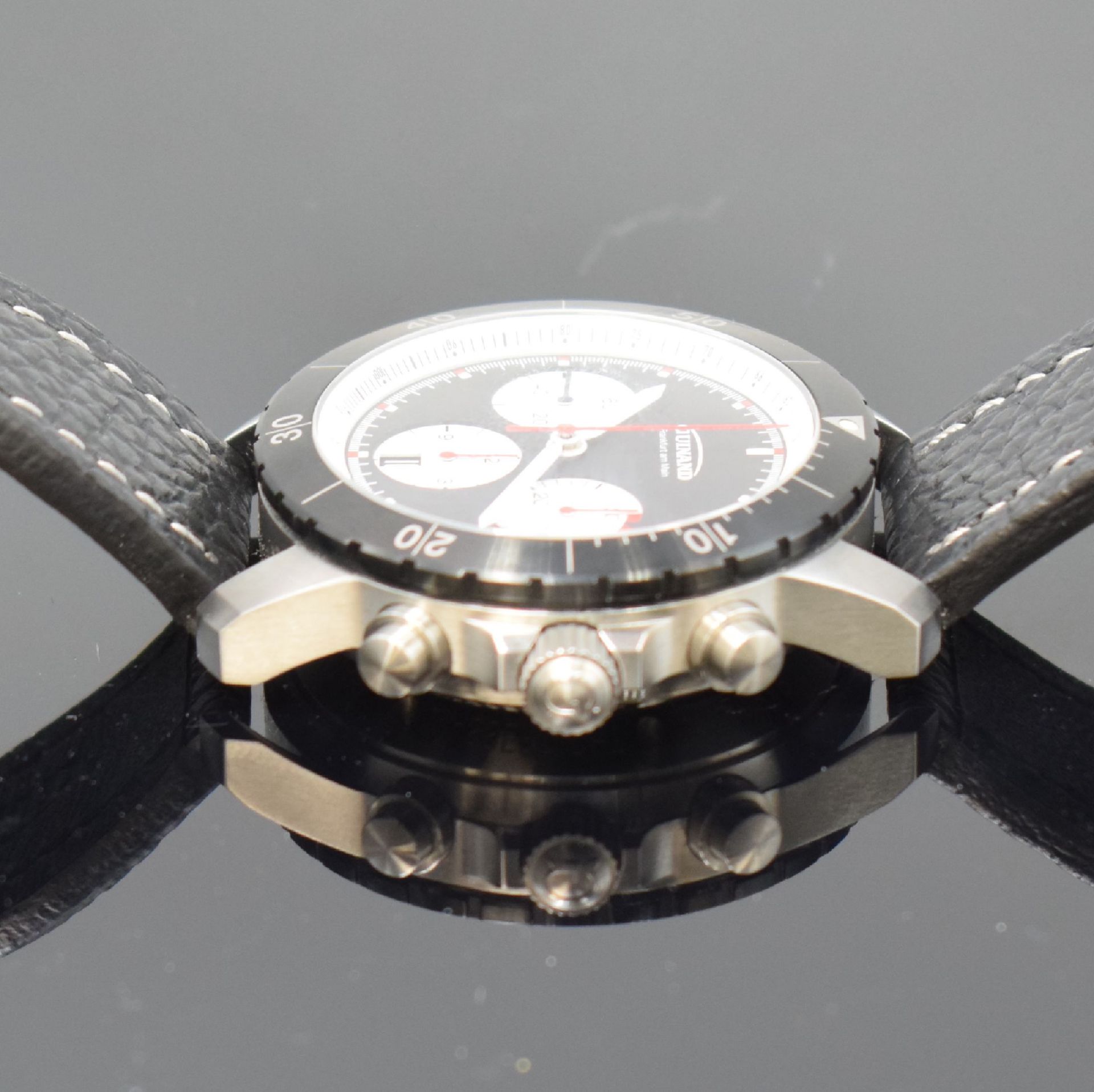 GUINAND Jubiläums-Armbandchronograph in Stahl, Automatik, - Image 5 of 8