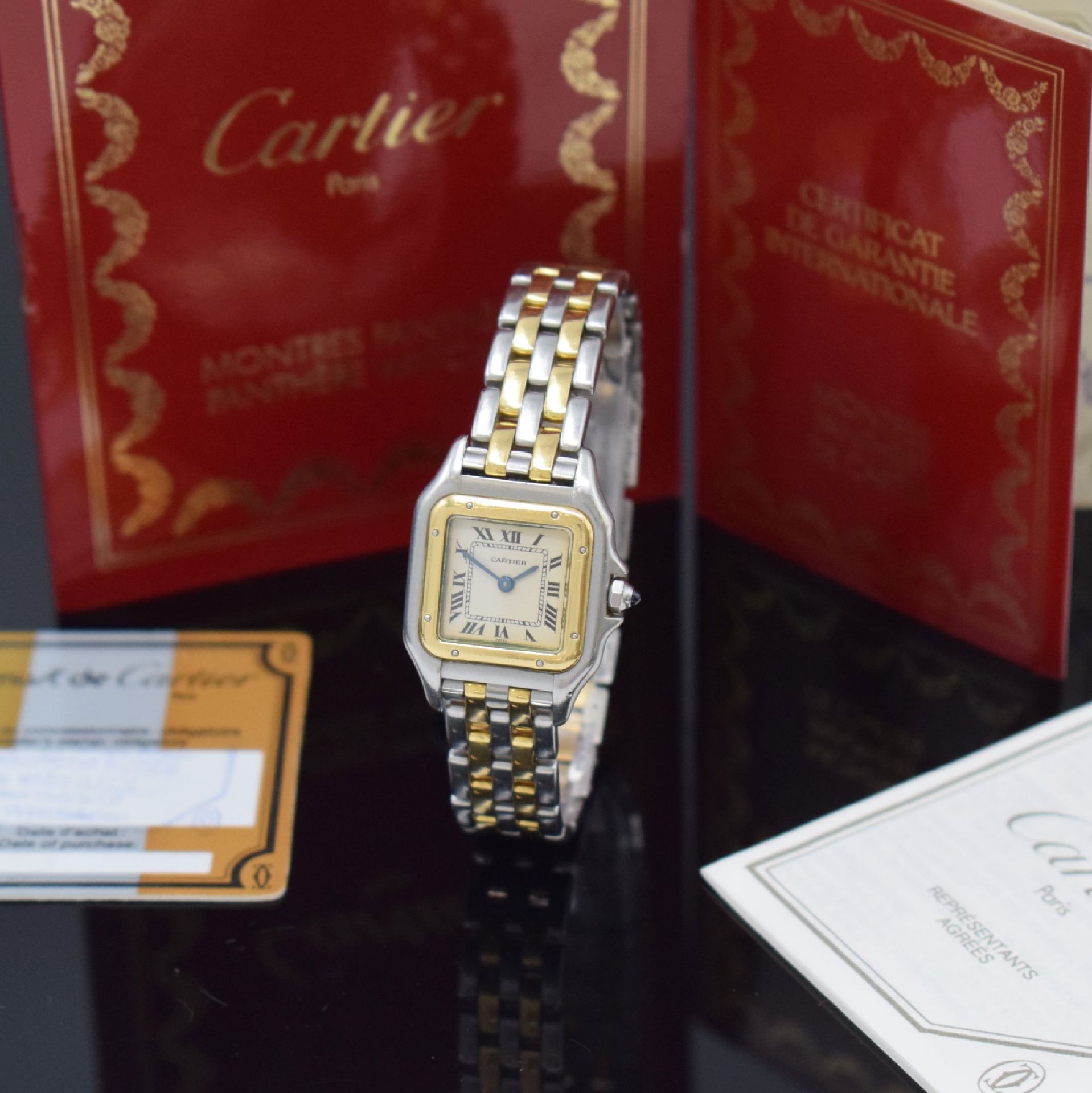 CARTIER Panthere Damenarmbanduhr Referenz 1057917C,