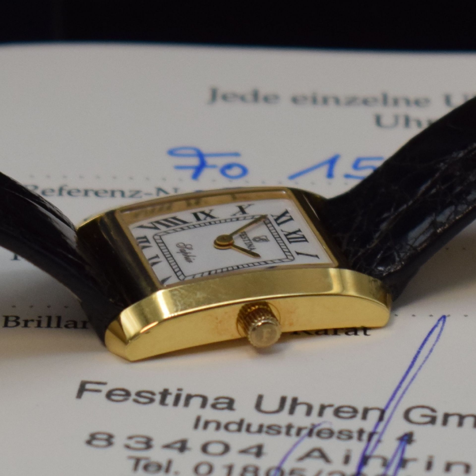 FESTINA Damenarmbanduhr in GG 750/000, Schweiz um 2015, - Bild 5 aus 7