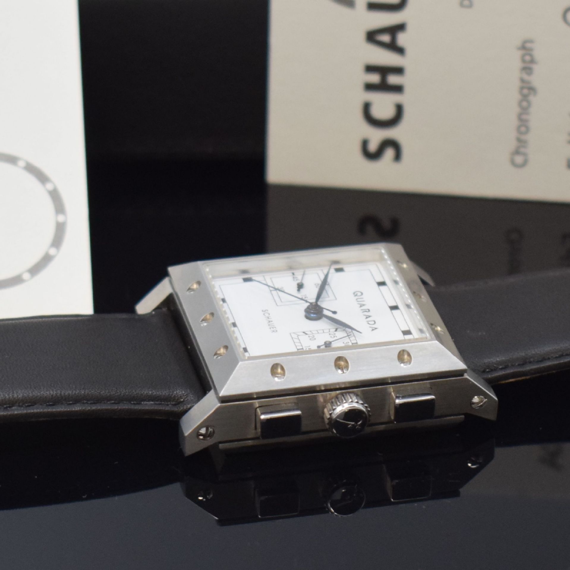 JÖRG SCHAUER Quarada Herrenchronograph in Stahl, - Image 3 of 5