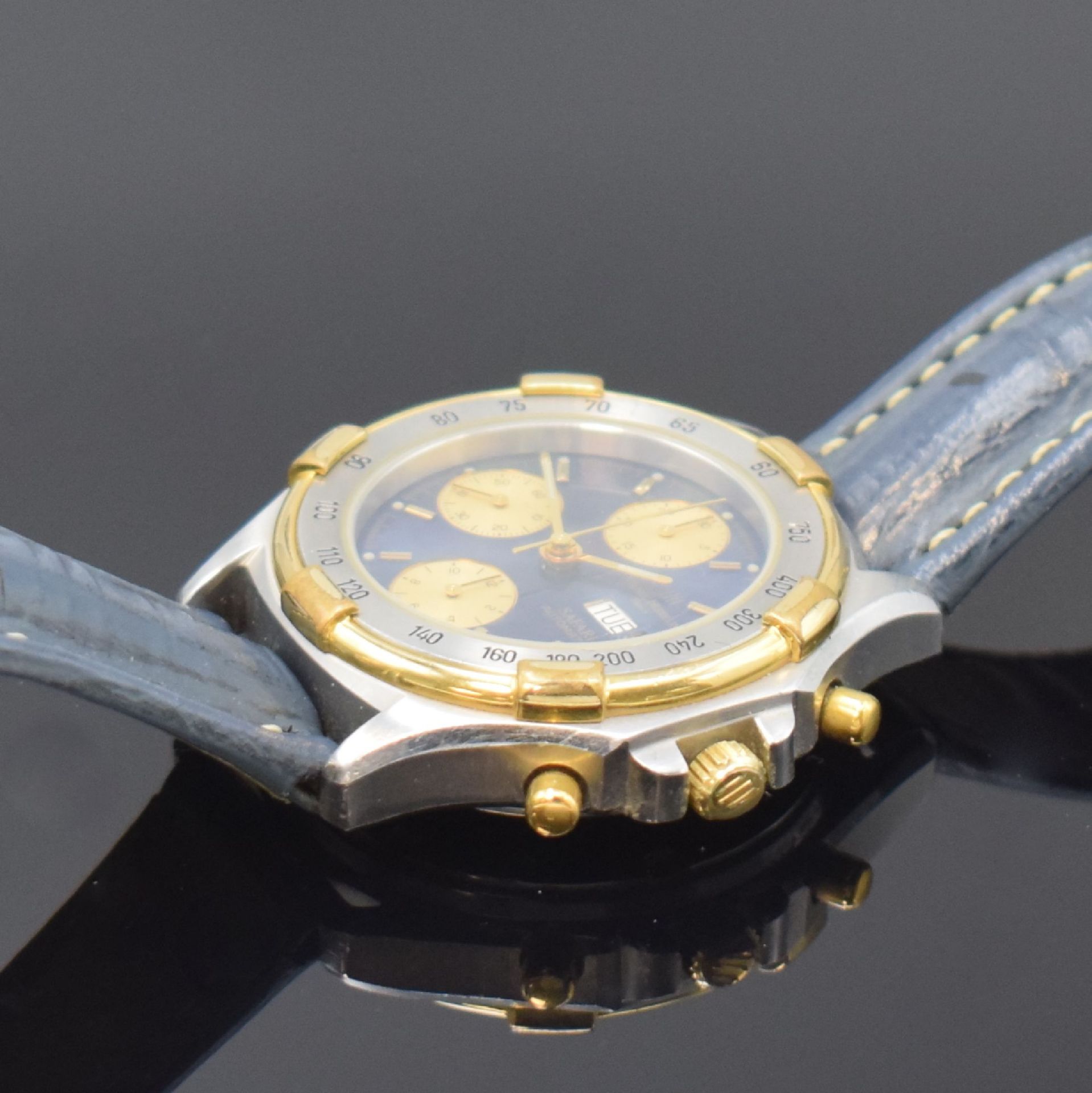 MICHEL HERBELIN Armbandchronograph Serie Safari, - Bild 4 aus 5