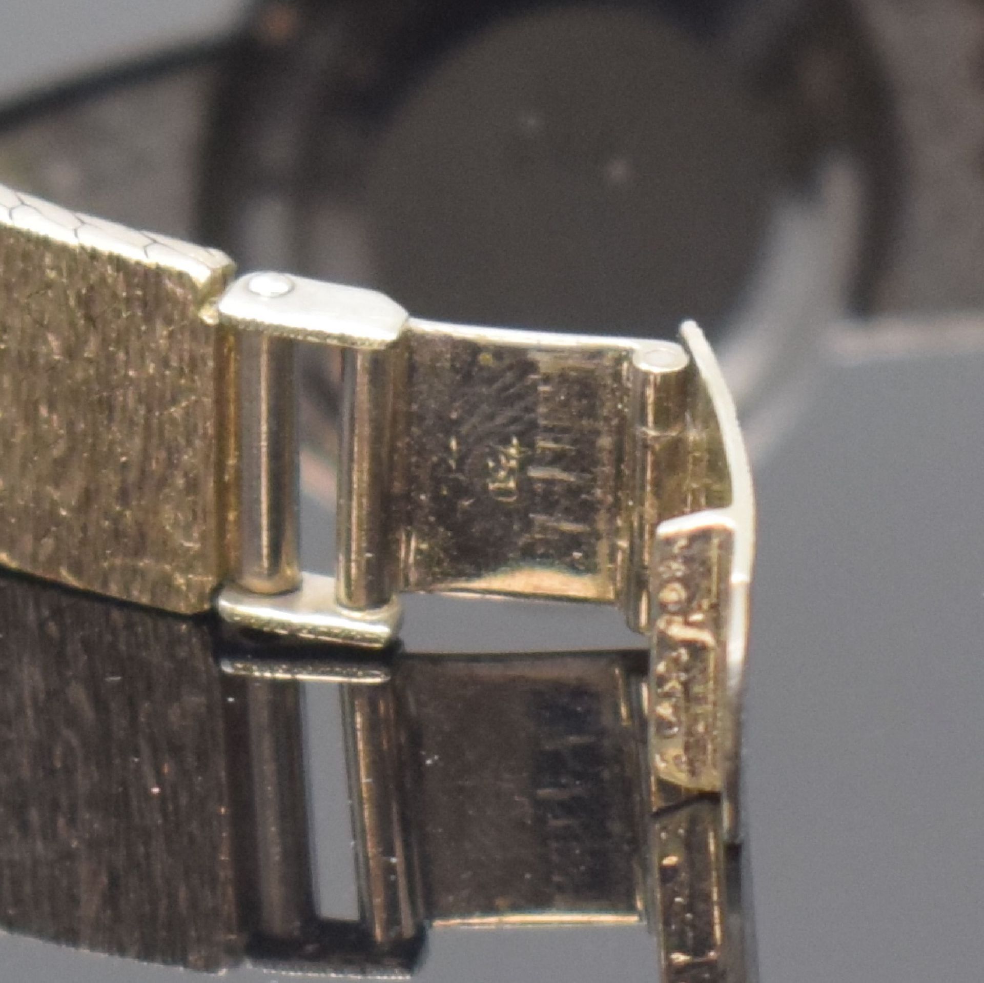 BUCHERER Damenschmuckuhr in WG 585/000 mit Diamanten, - Image 3 of 5