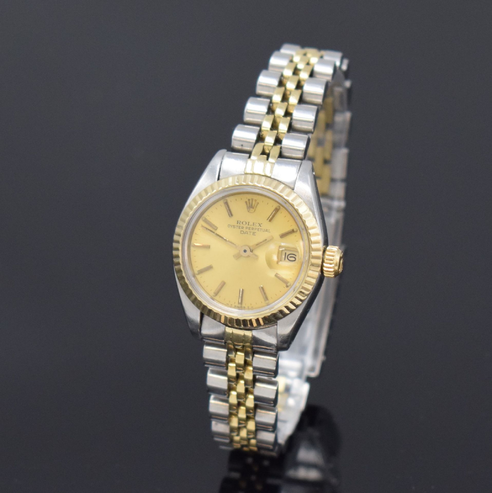 ROLEX Date Damenarmbanduhr in Stahl/Gold Referenz 6917,