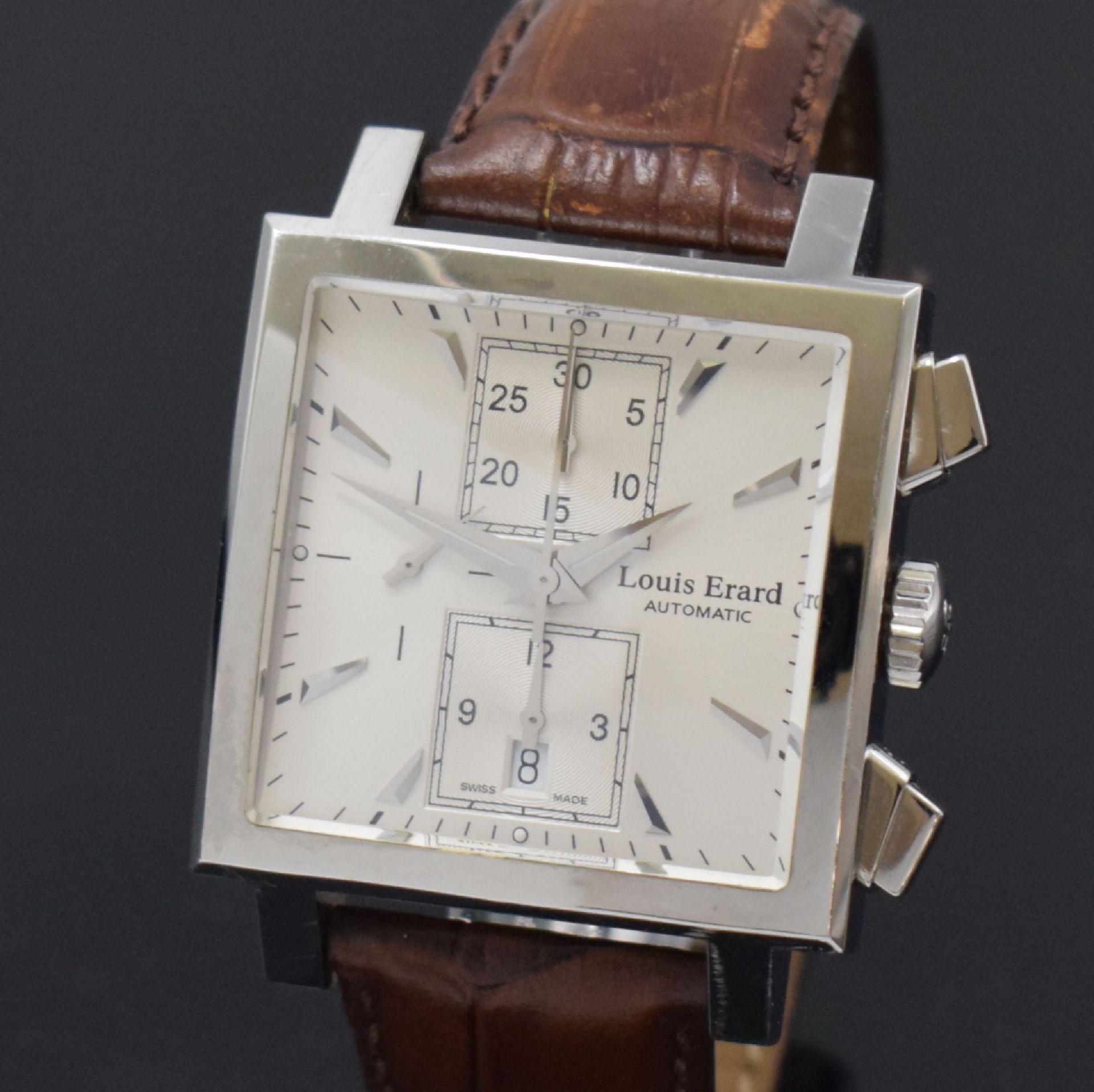 LOUIS ERARD Armbandchronograph La Karree, Automatik, - Bild 2 aus 5