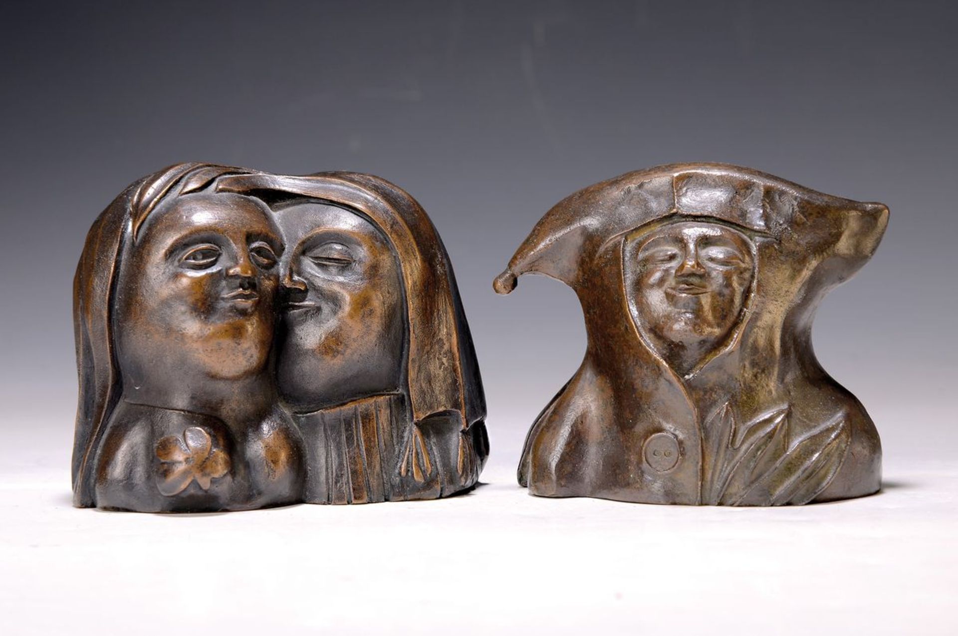 Gertrud Boernieck, 1931-2017 Köln, 2 Bronzeskulpturen: - Bild 2 aus 2