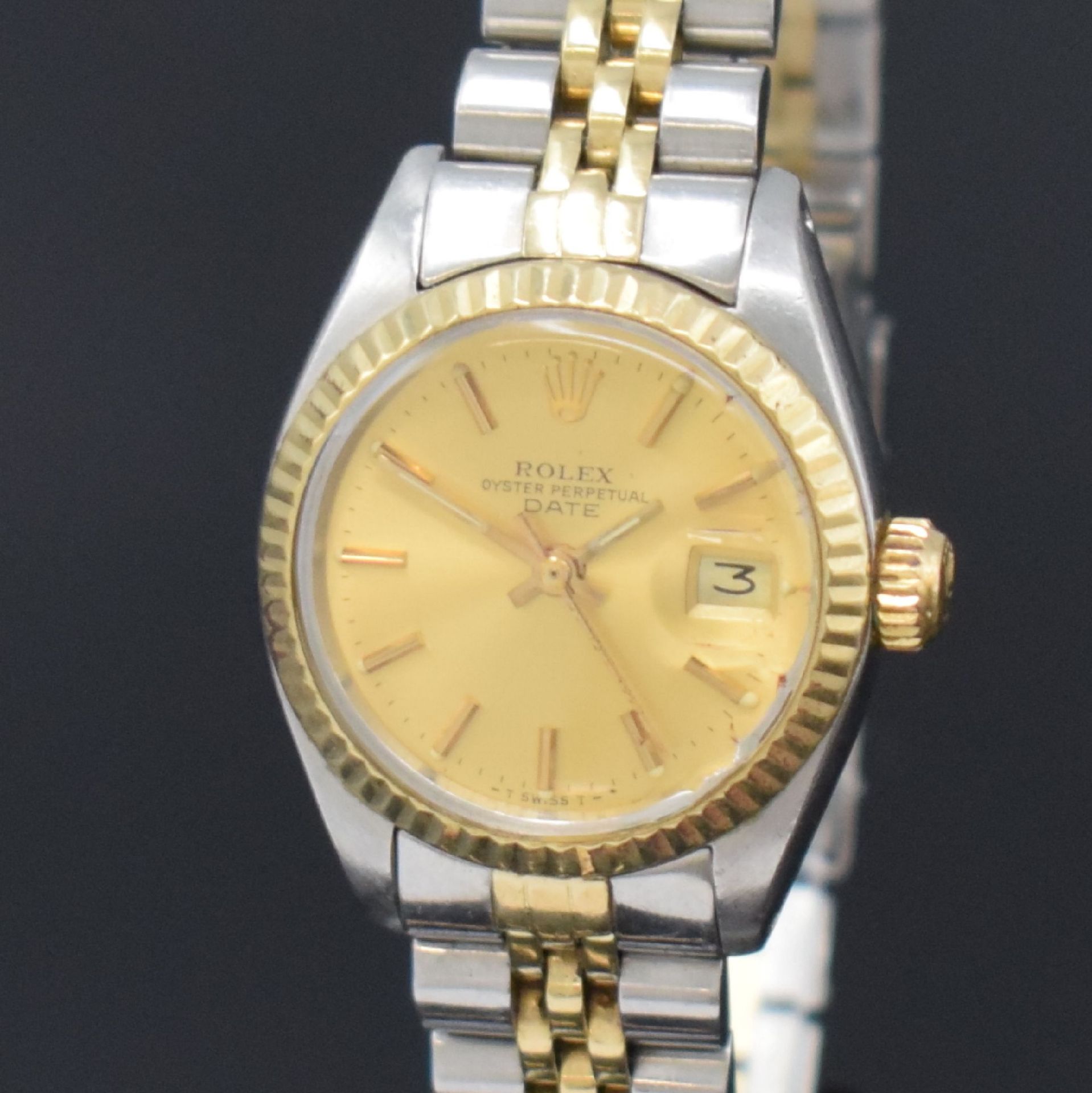 ROLEX Damenarmbanduhr Oyster Perpetual Date Referenz 6917, - Bild 3 aus 6