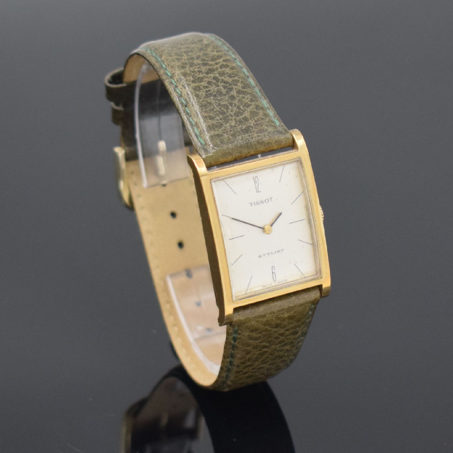 TISSOT Stylist Armbanduhr in GG 585/000, Schweiz um 1965, - Image 3 of 5