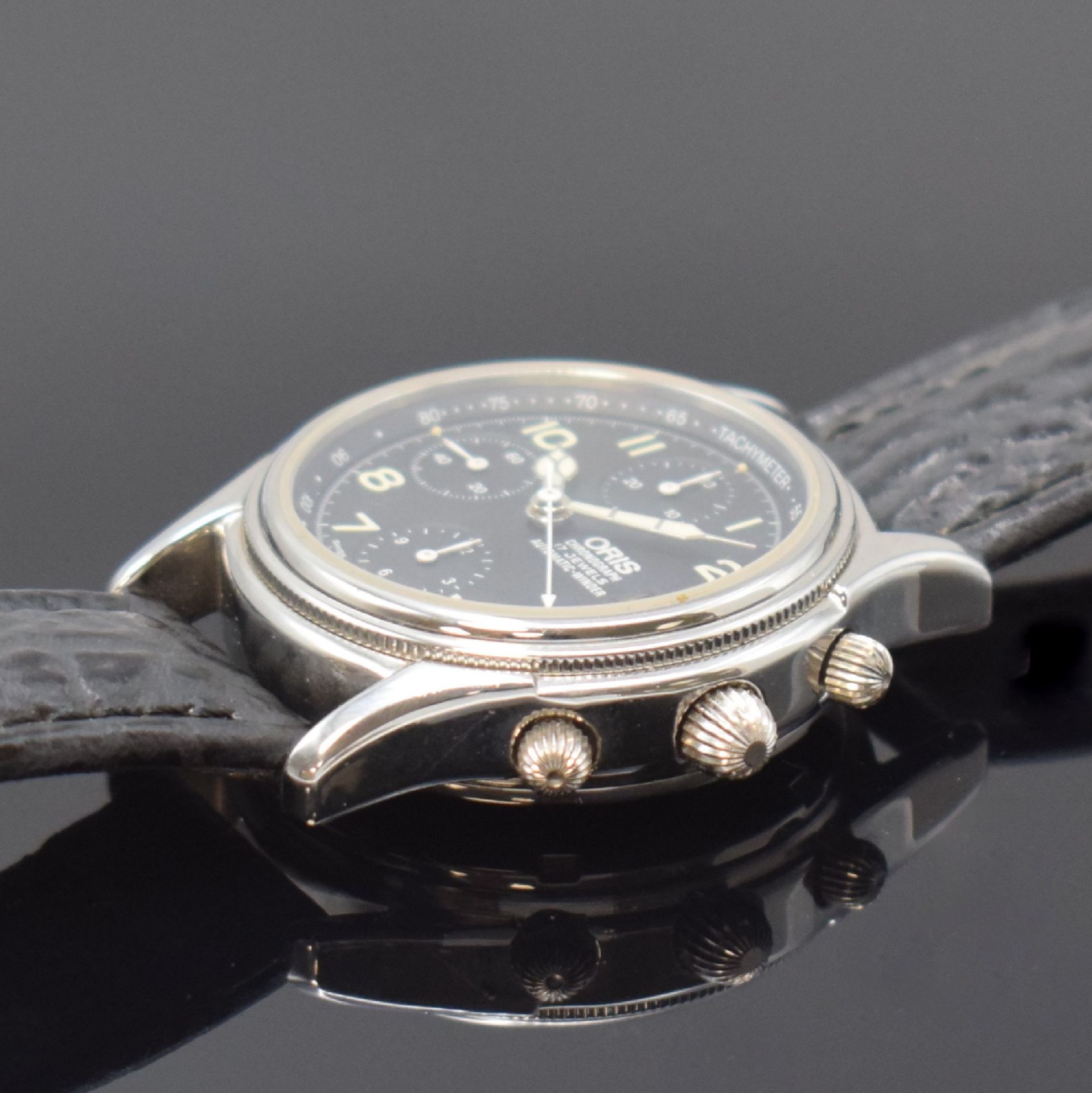 ORIS Armbandchronograph in Stahl Referenz 7415,, Schweiz - Bild 4 aus 6