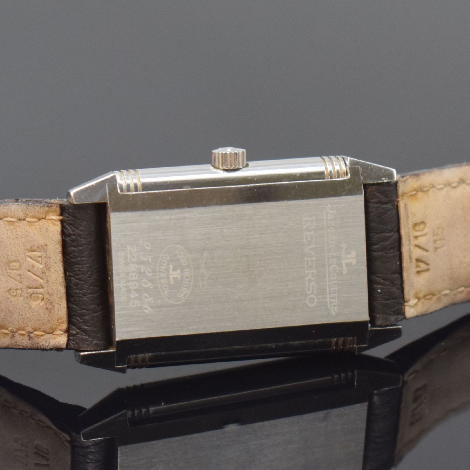 Jaeger-LeCoultre Reverso Classic Armbanduhr in Stahl - Bild 7 aus 7
