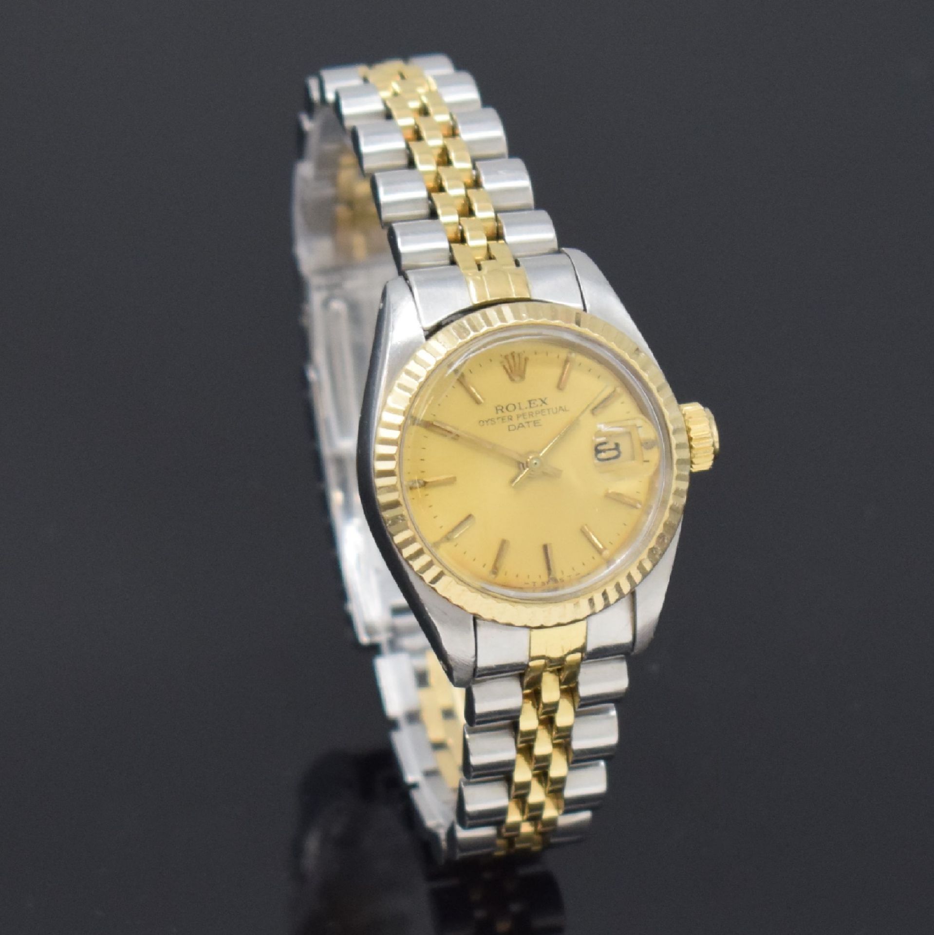 ROLEX Date Damenarmbanduhr in Stahl/Gold Referenz 6917, - Bild 3 aus 4