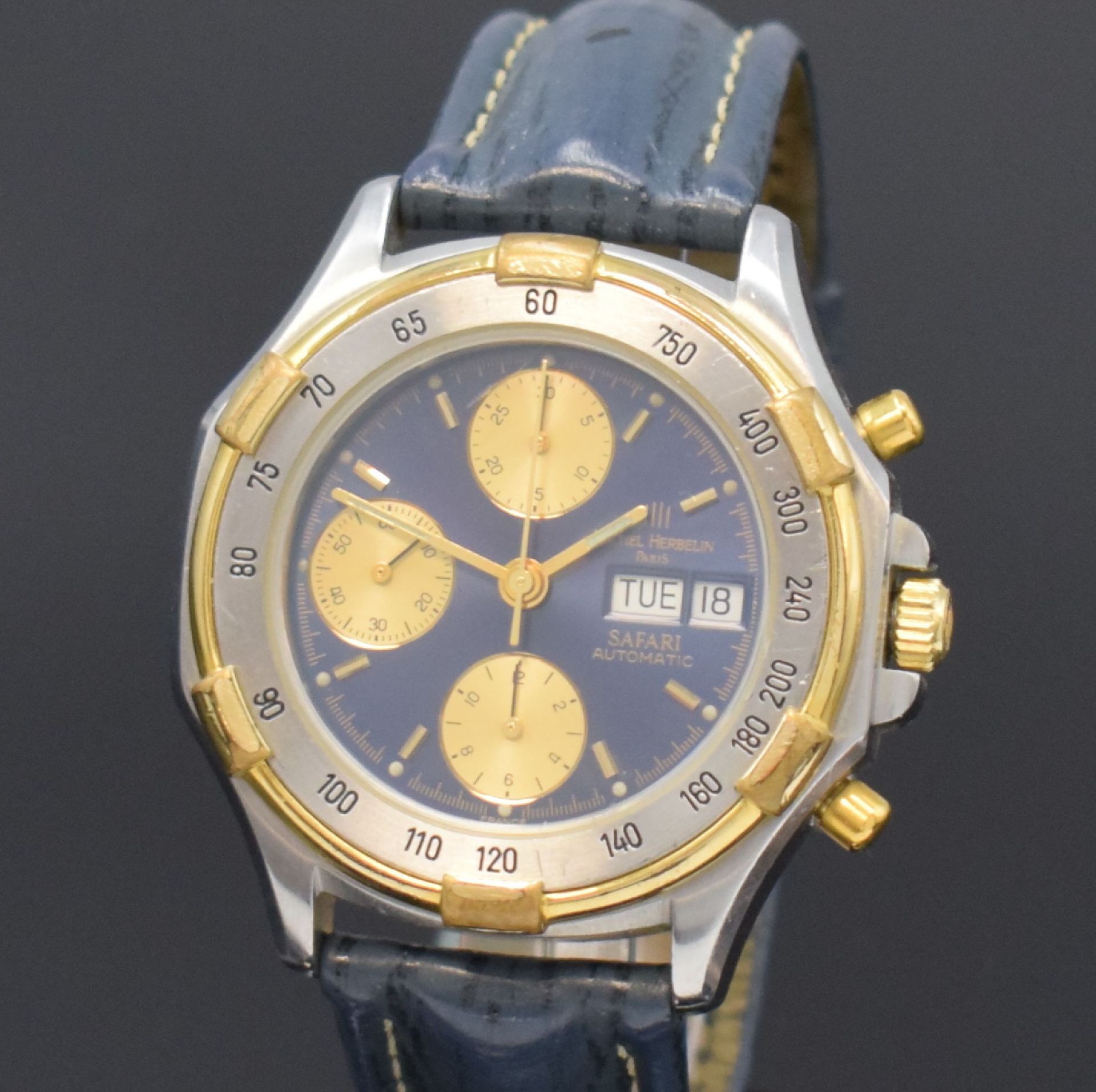 MICHEL HERBELIN Armbandchronograph Serie Safari, - Bild 2 aus 5