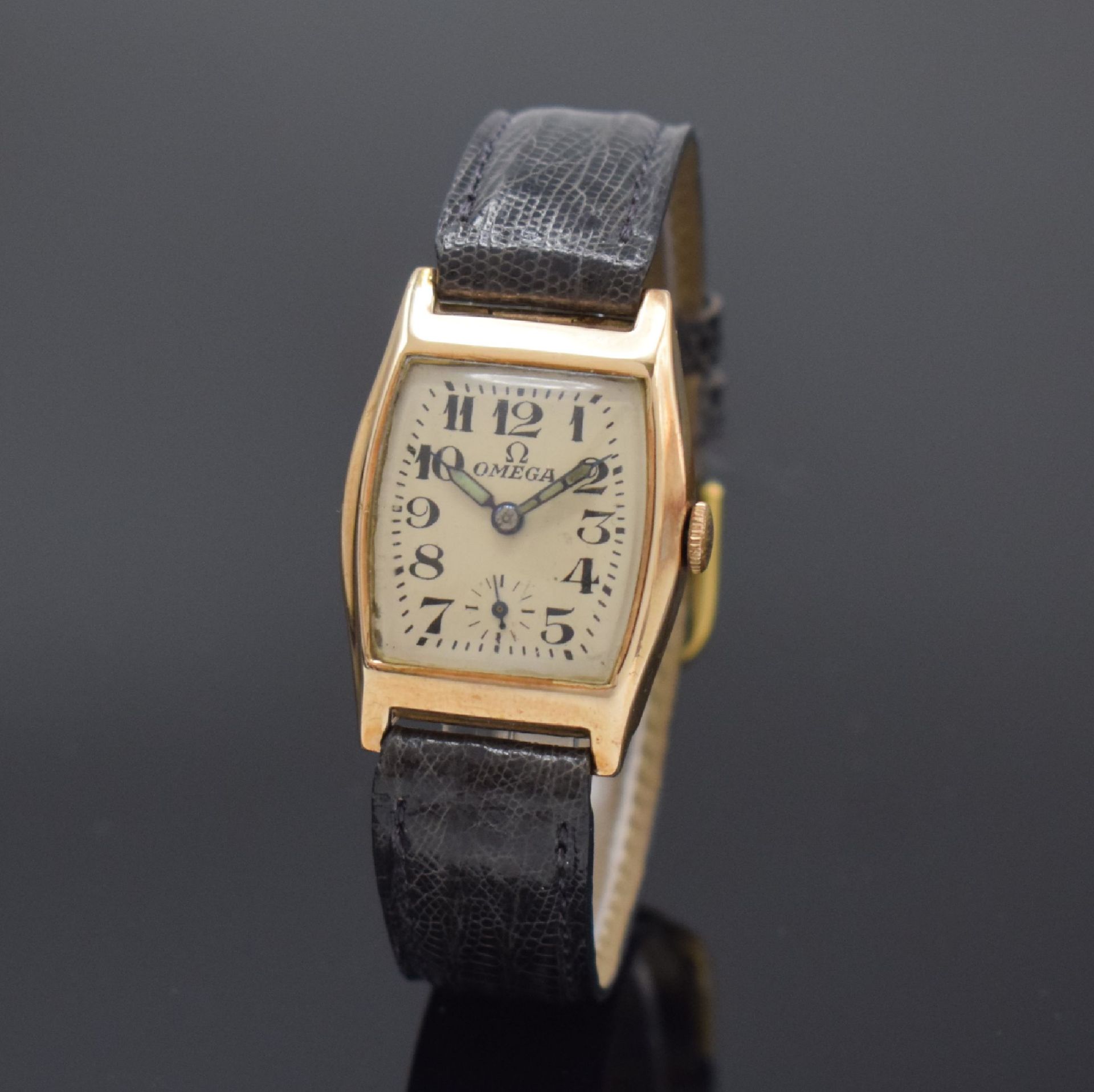 OMEGA Armbanduhr in Rotgold 9k, Schweiz / USA um 1938,