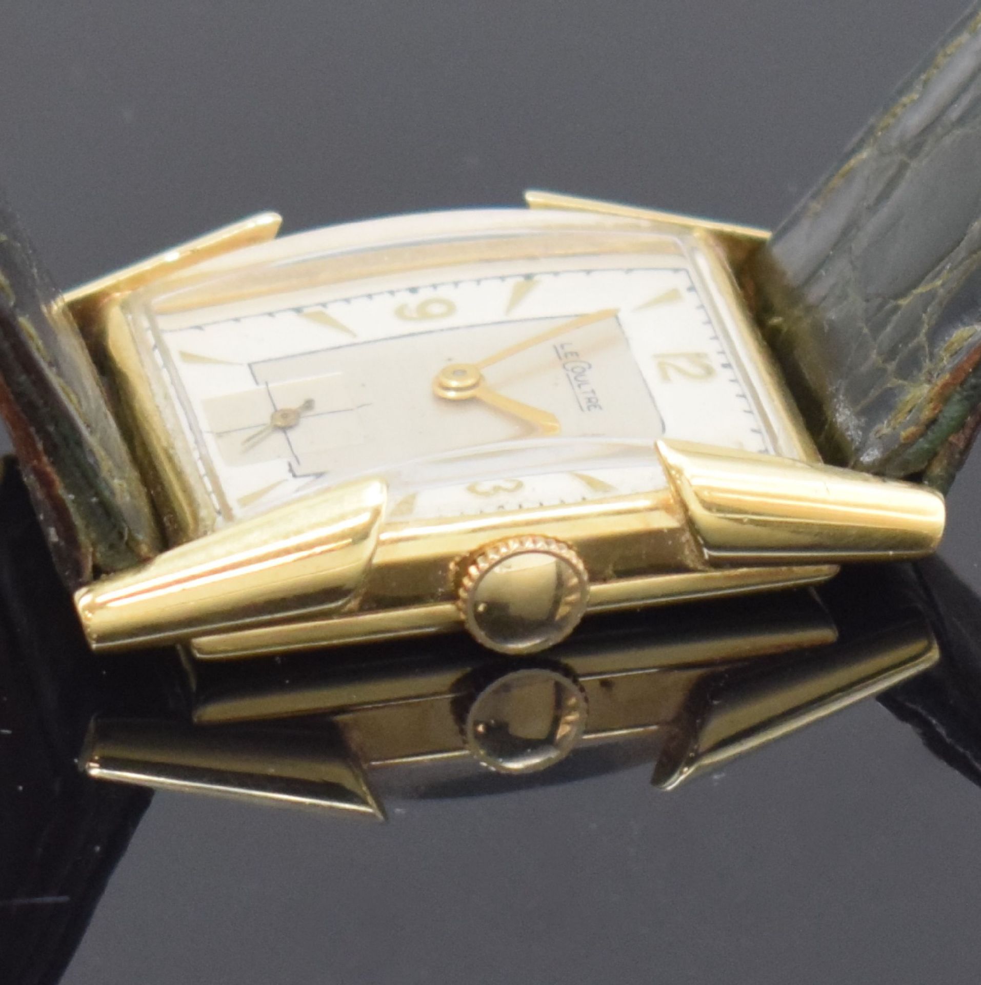 LeCoultre Armbanduhr in GG 585/000,  Schweiz/USA Ende - Bild 6 aus 8
