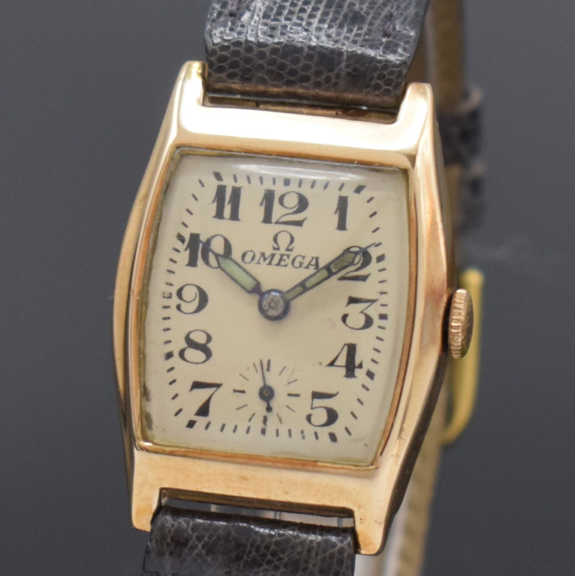 OMEGA Armbanduhr in Rotgold 9k,  Schweiz / USA um 1938, - Bild 2 aus 7